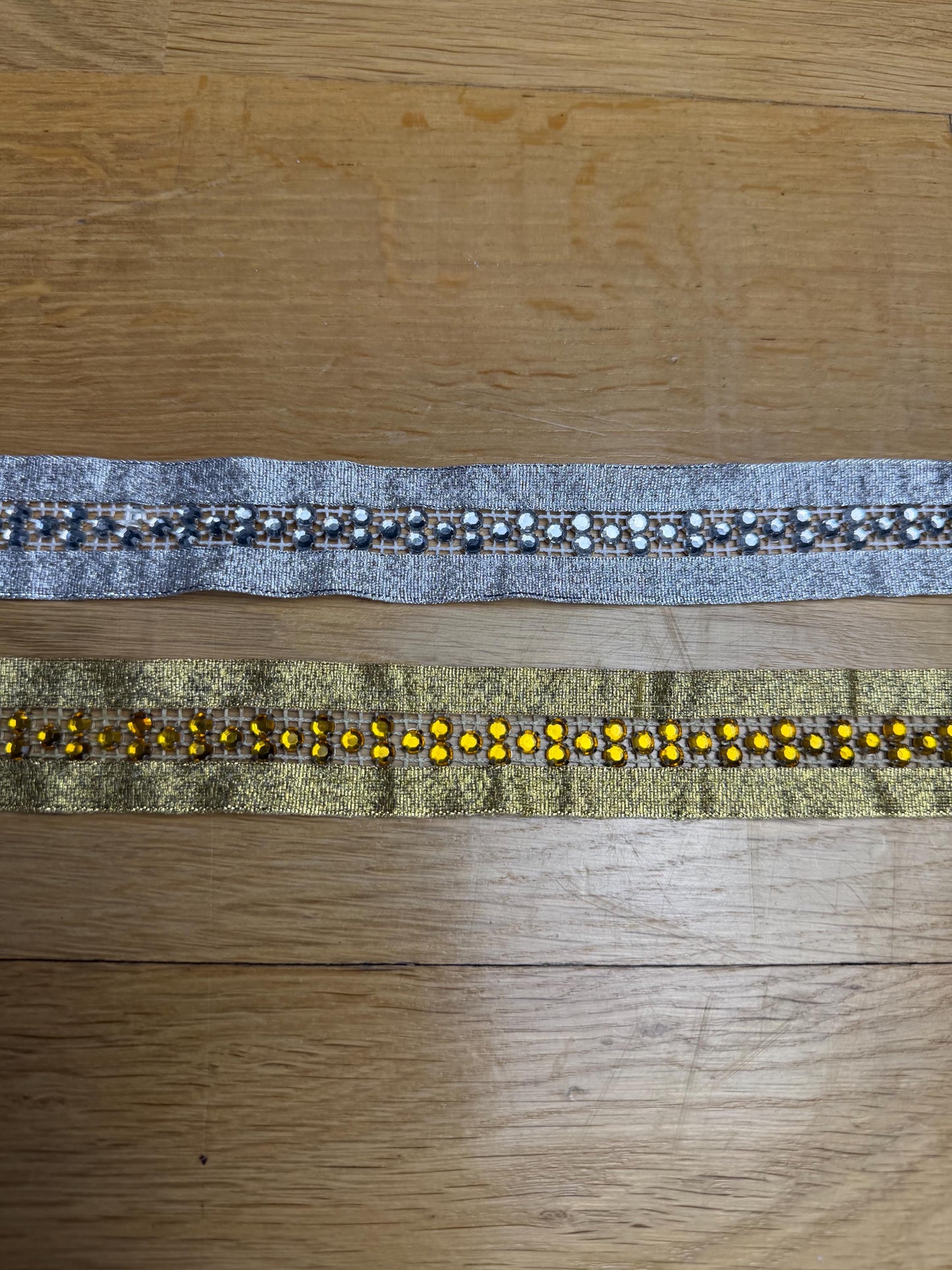 Jewel Tape, Jewel Trim, Sew on Jewels, Silver, Gold