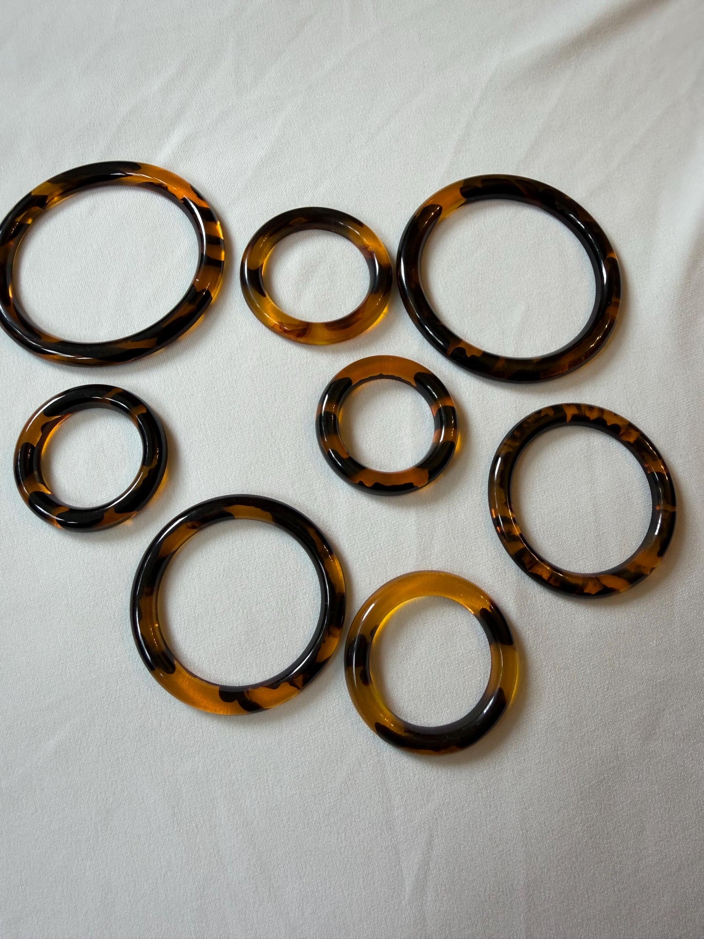 Rings, Tortoishell Rings, Brown Rings, Craft, Macrame, Swimwear, Clothing