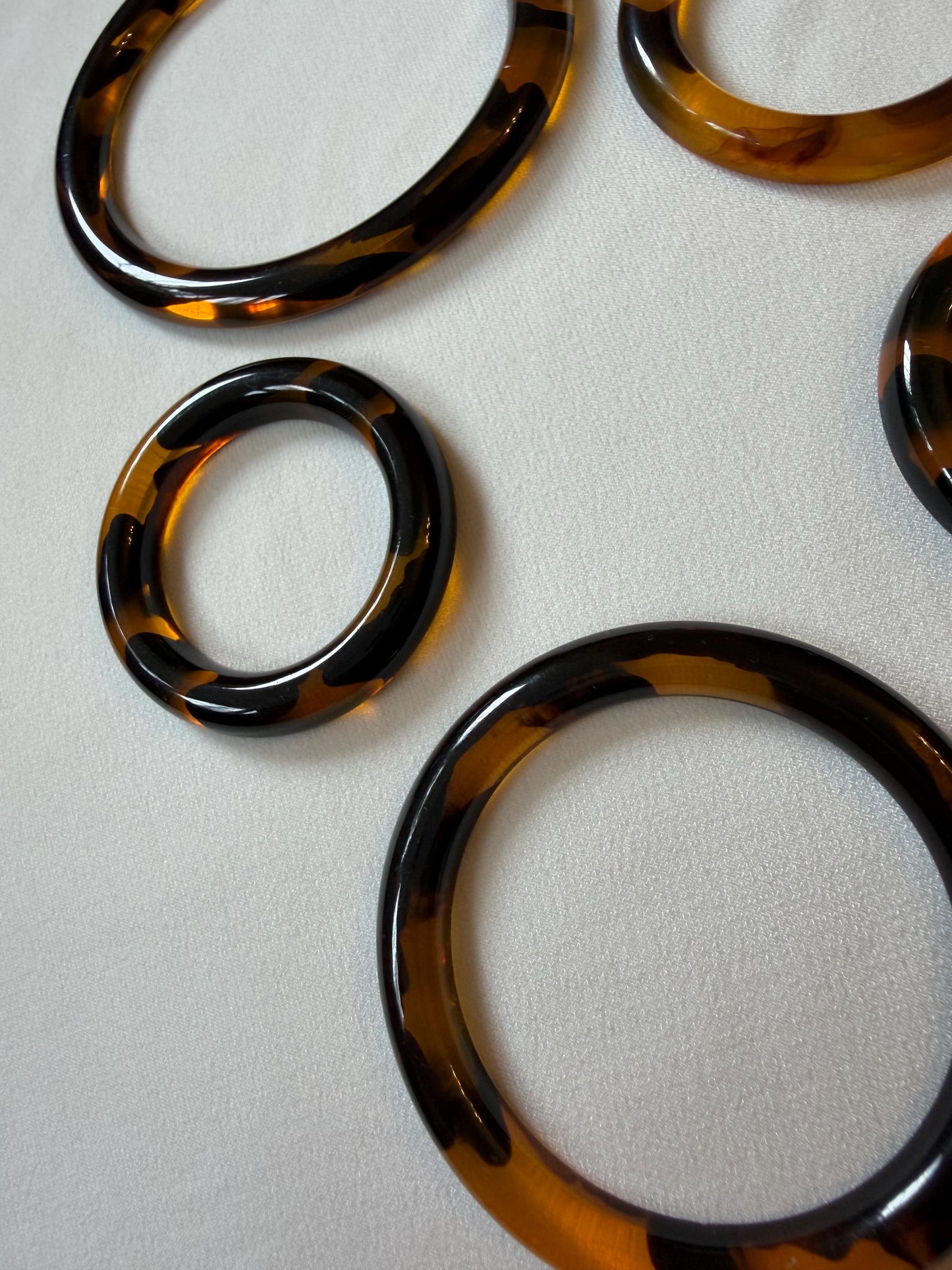 Rings, Tortoishell Rings, Brown Rings, Craft, Macrame, Swimwear, Clothing