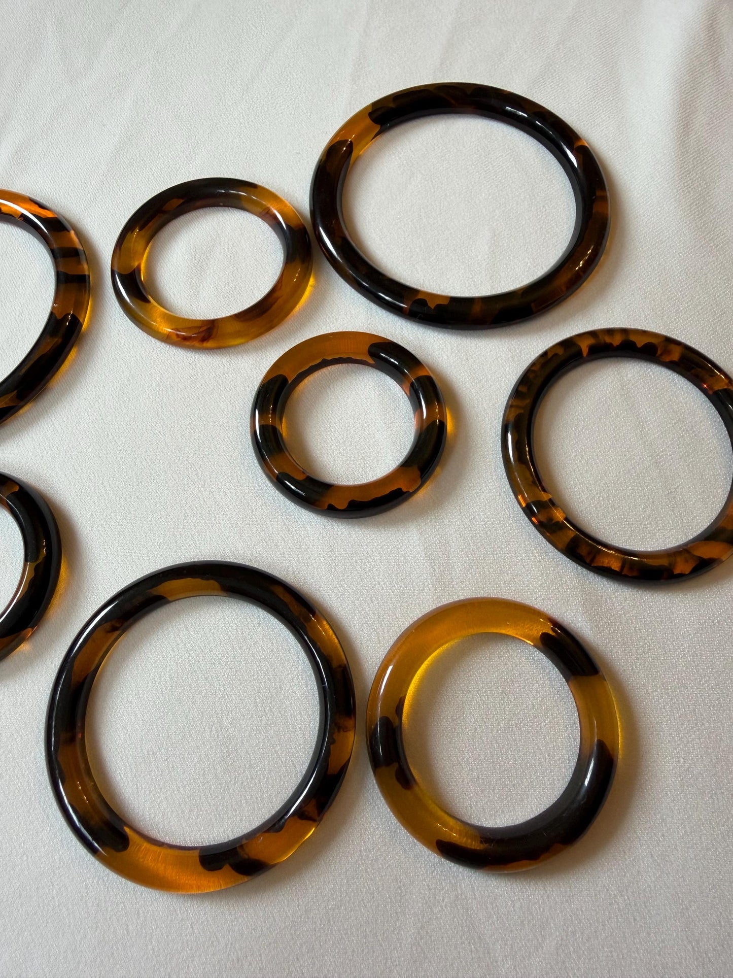 Rings, Tortoishell Rings, Brown Rings, Craft, Macrame, Swimwear, Clothing