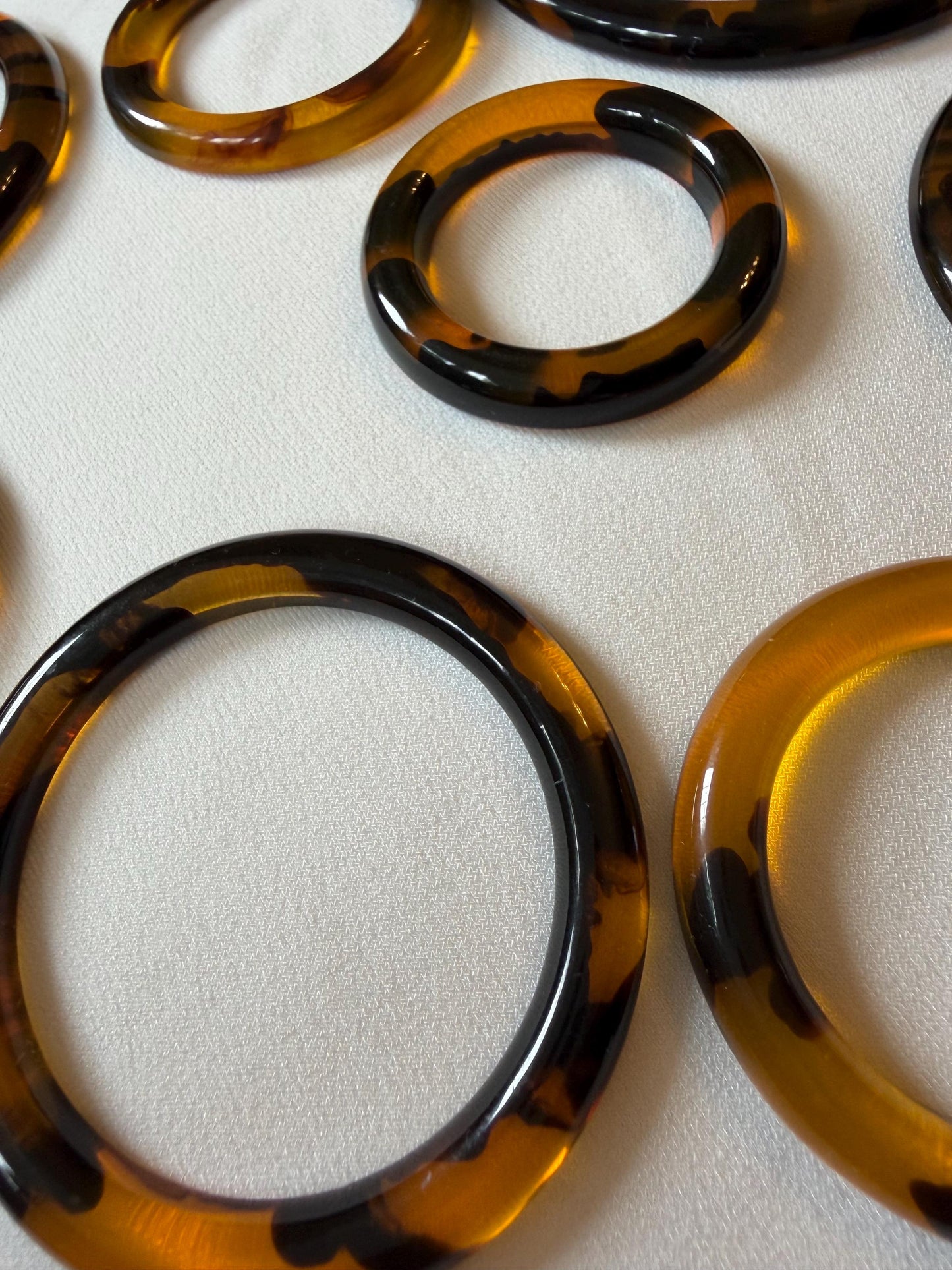 Rings, Tortoishell Rings, Brown Rings, Craft, Macrame, Swimwear, Clothing