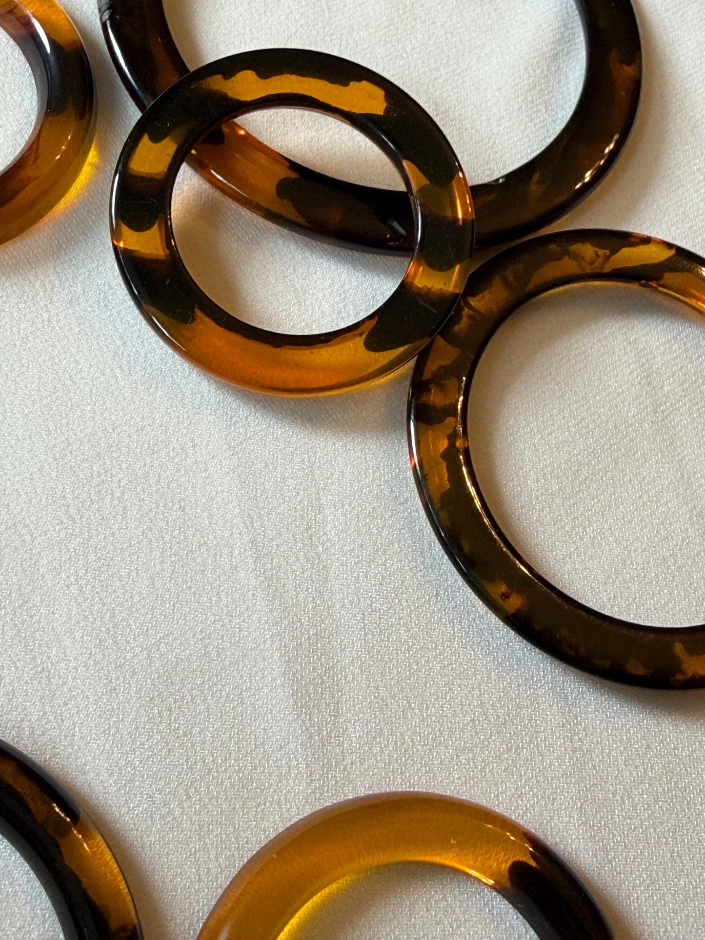 Rings, Tortoishell Rings, Brown Rings, Craft, Macrame, Swimwear, Clothing