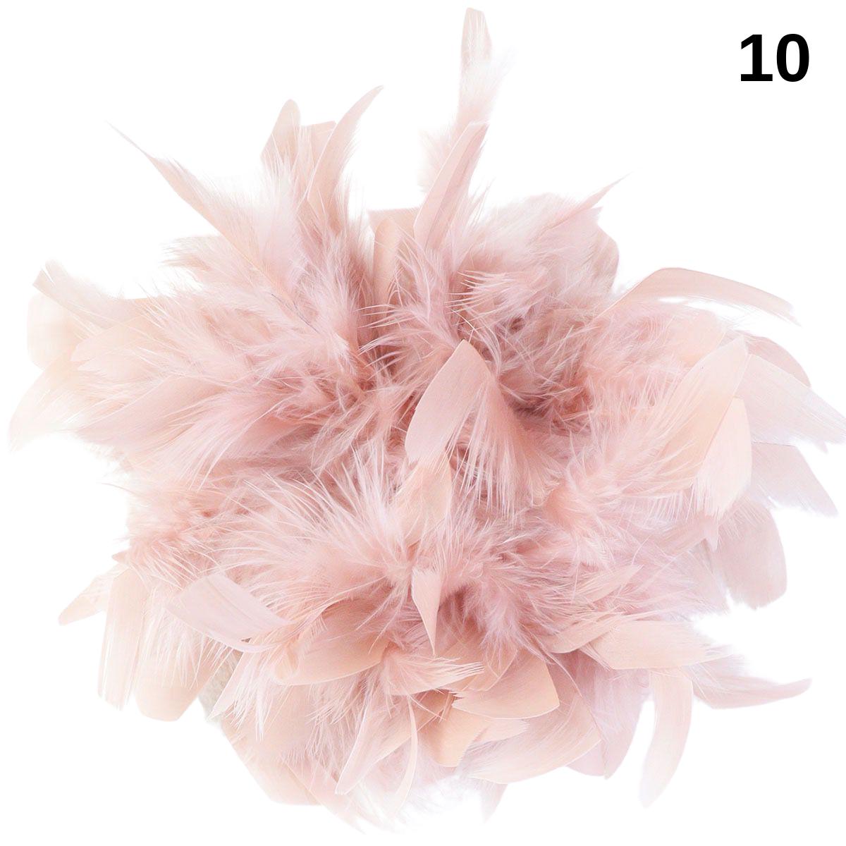 Large Faux Feather Corsage, 26 colours, 10” Wide, 25cm, Pin on Corsage, Bridal, Clothing, Dress, Hat, Accessory, FAN Design