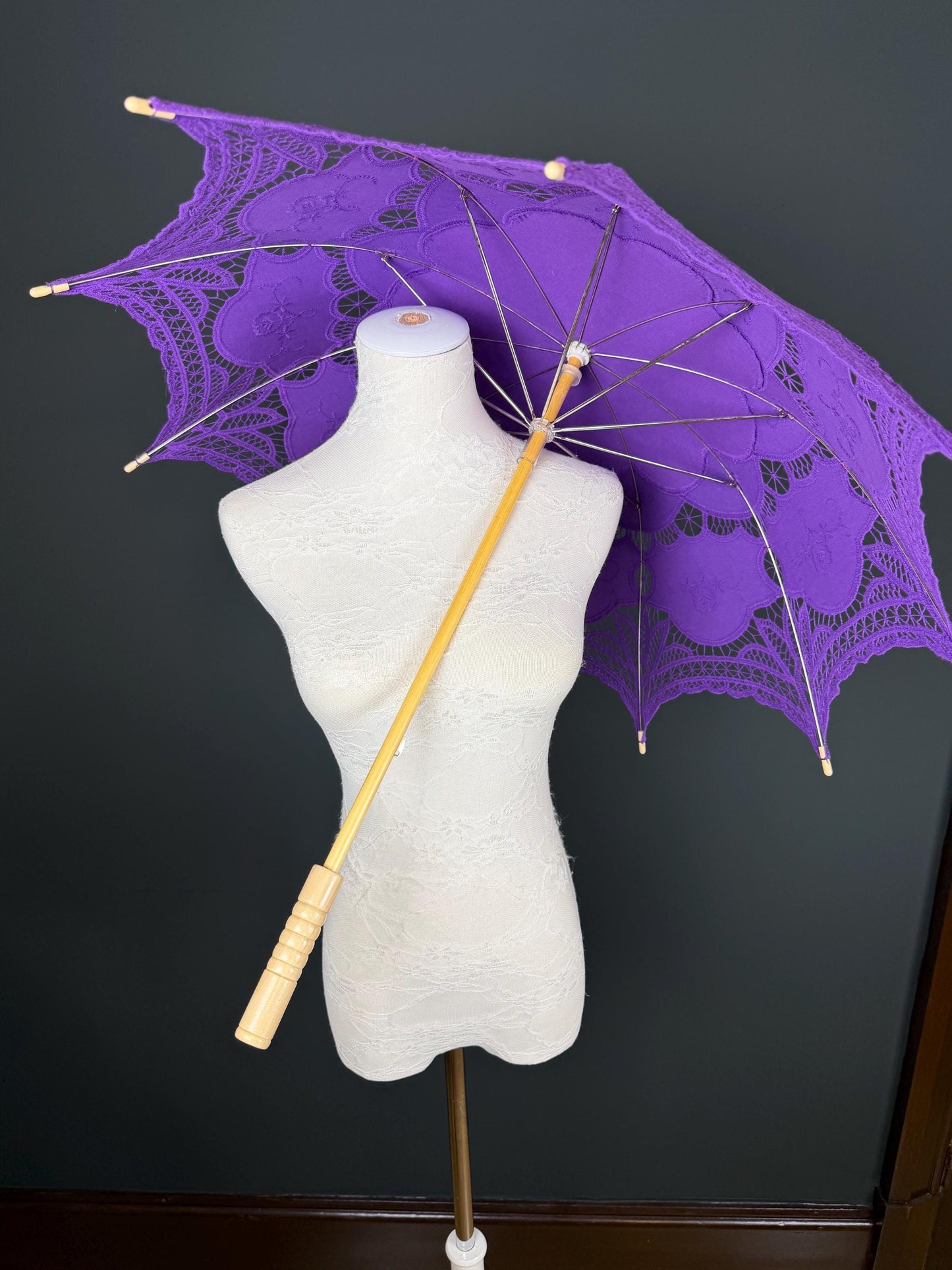 Parasol, Vintage Style, Cotton, 9 Colours, Wedding, Events, Party, Elegant, Style, Sun Protection