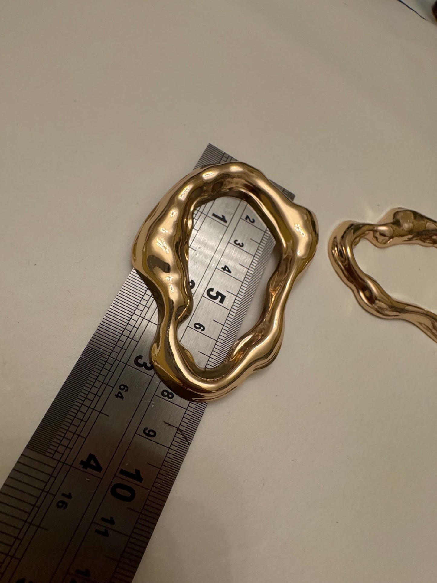 Metal Gold Buckle, Hammered Metal Ring Buckle, Gold Buckle, Swimwear, Dress, Tops, Bags, Crafts, Swimwear, Fashion Buckle, FAN Collection