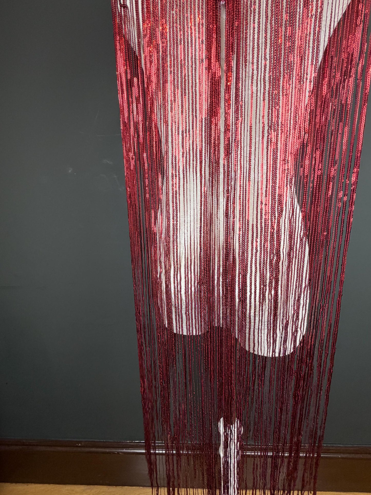 40” Drop Sequins Fringe, Sequins Fringe, Tops, Dresses, Capes, Festival, Furnishings