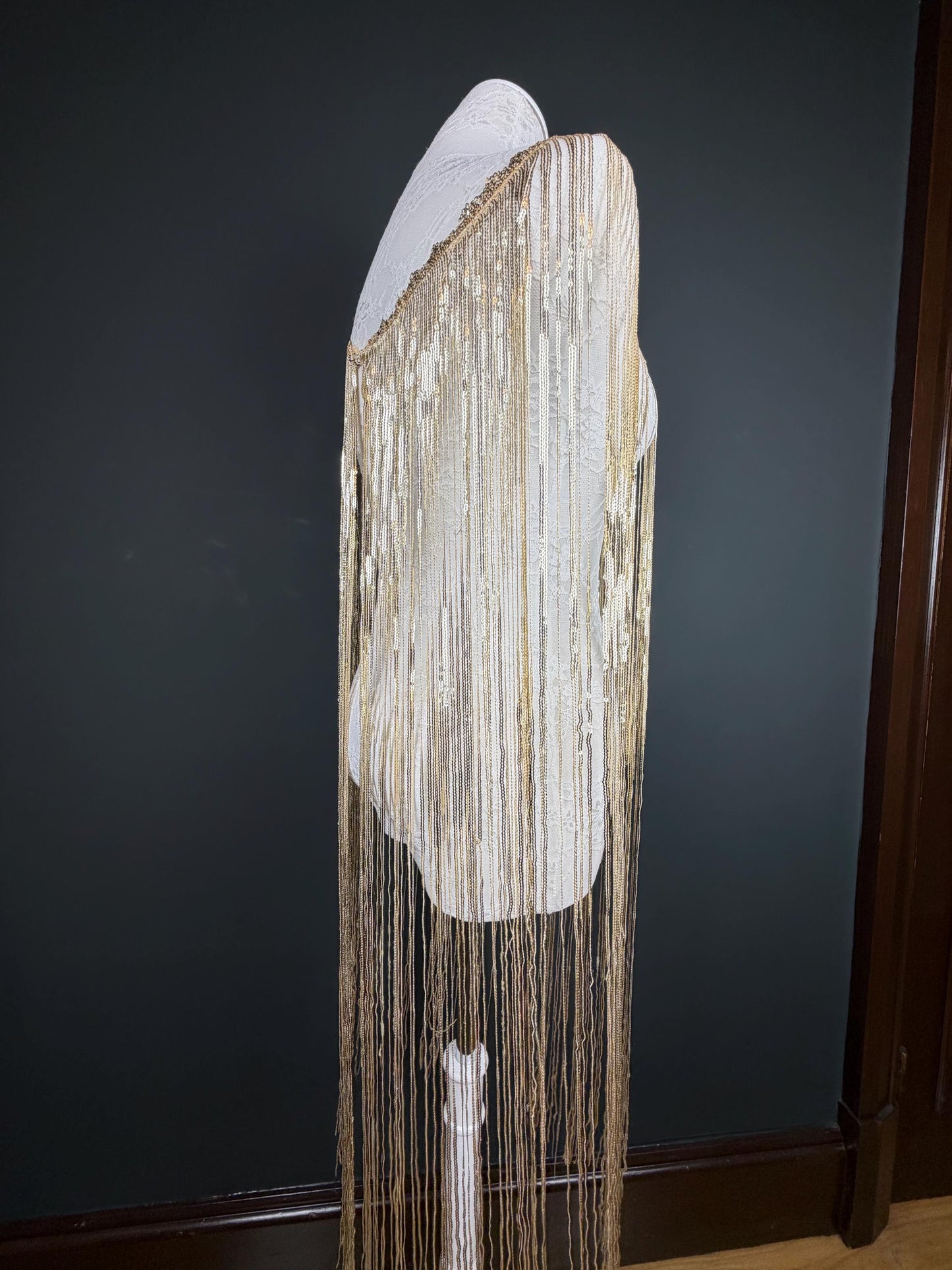 40” Drop Sequins Fringe, Sequins Fringe, Tops, Dresses, Capes, Festival, Furnishings