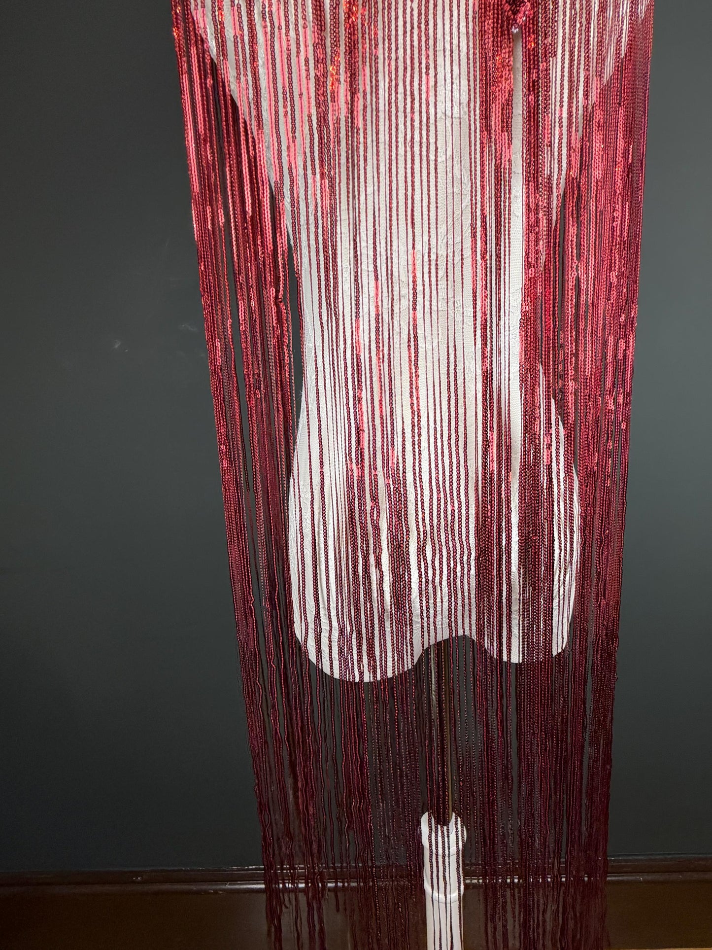 40” Drop Sequins Fringe, Sequins Fringe, Tops, Dresses, Capes, Festival, Furnishings