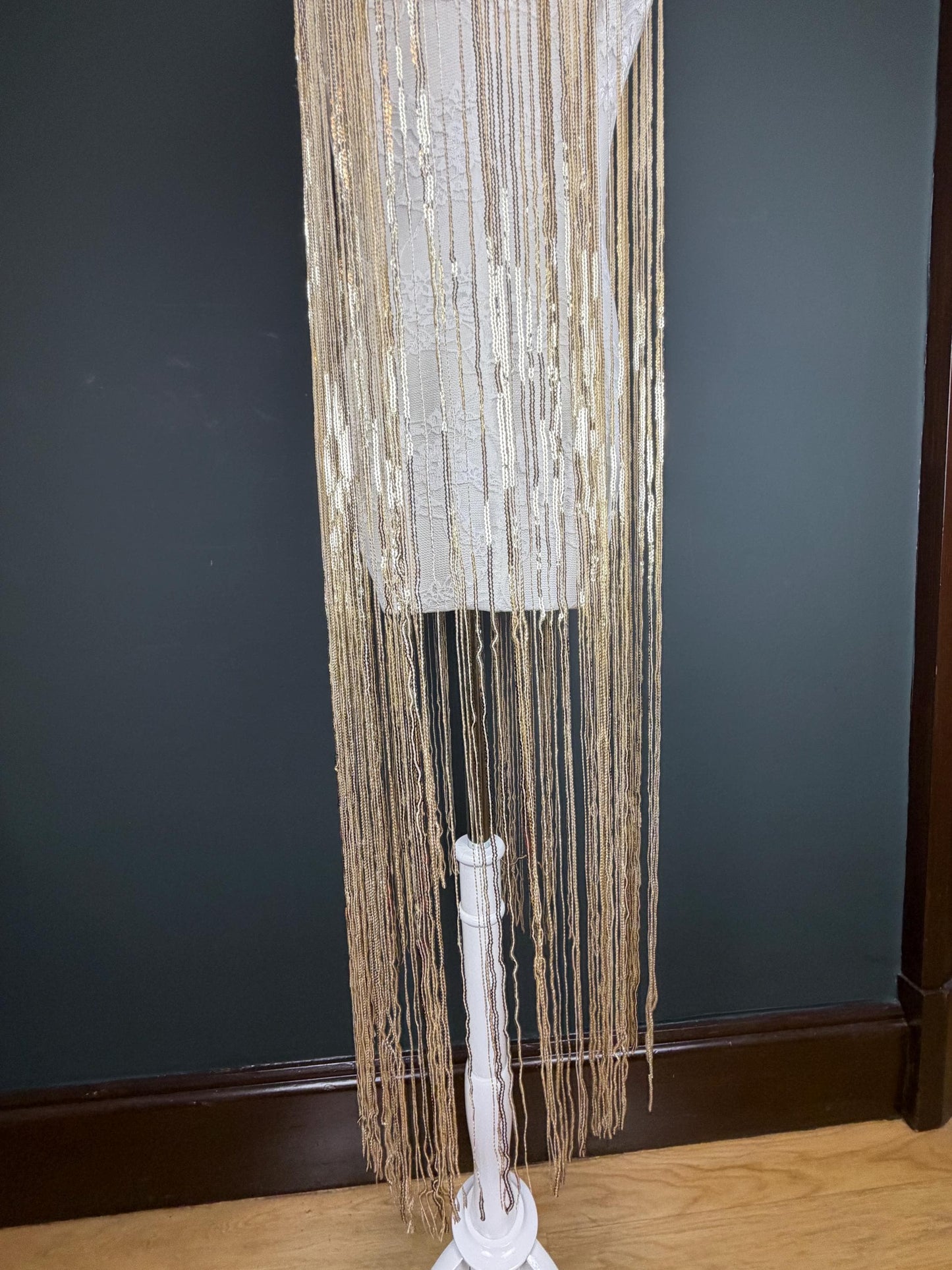 40” Drop Sequins Fringe, Sequins Fringe, Tops, Dresses, Capes, Festival, Furnishings