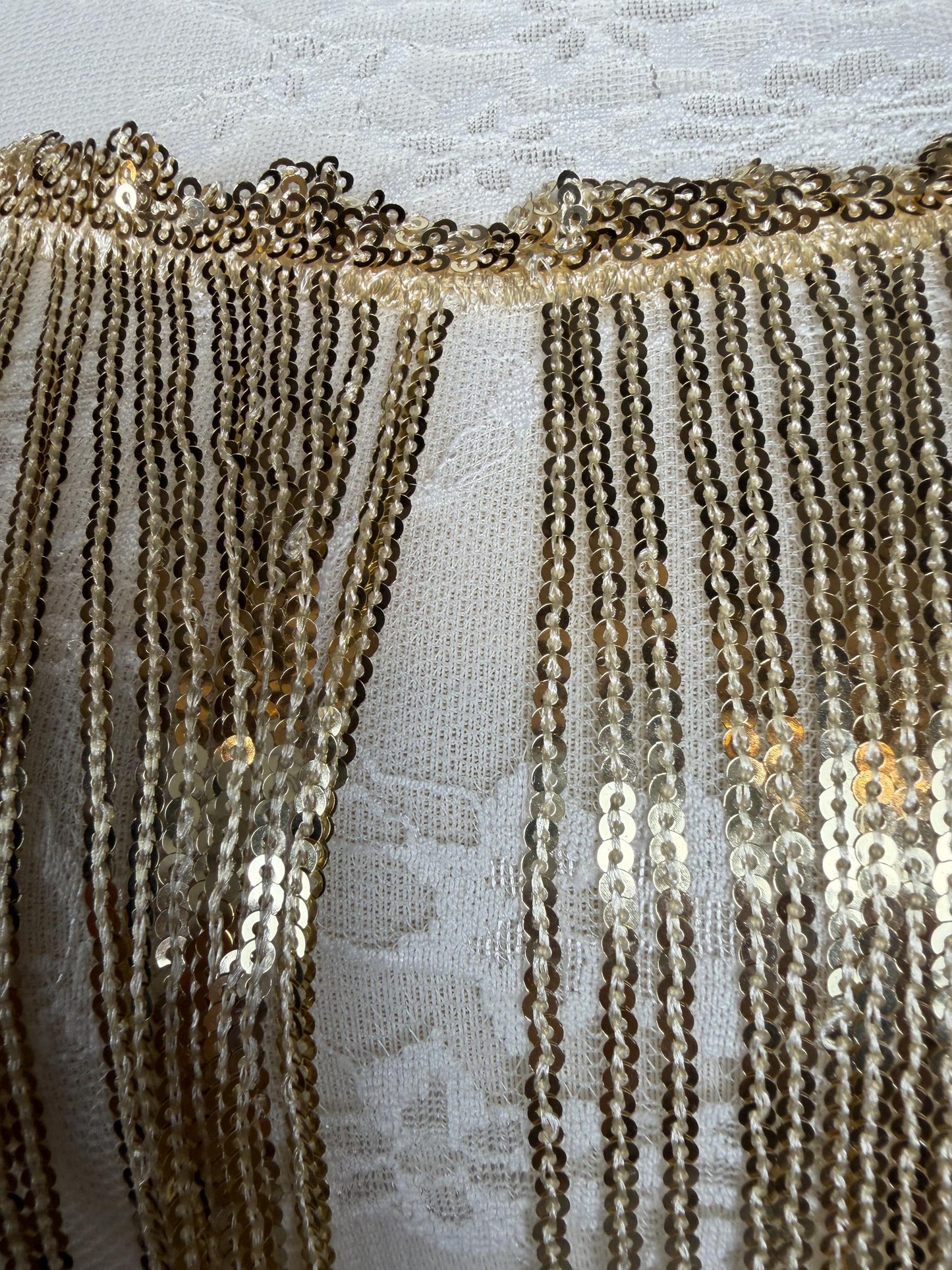 40” Drop Sequins Fringe, Sequins Fringe, Tops, Dresses, Capes, Festival, Furnishings