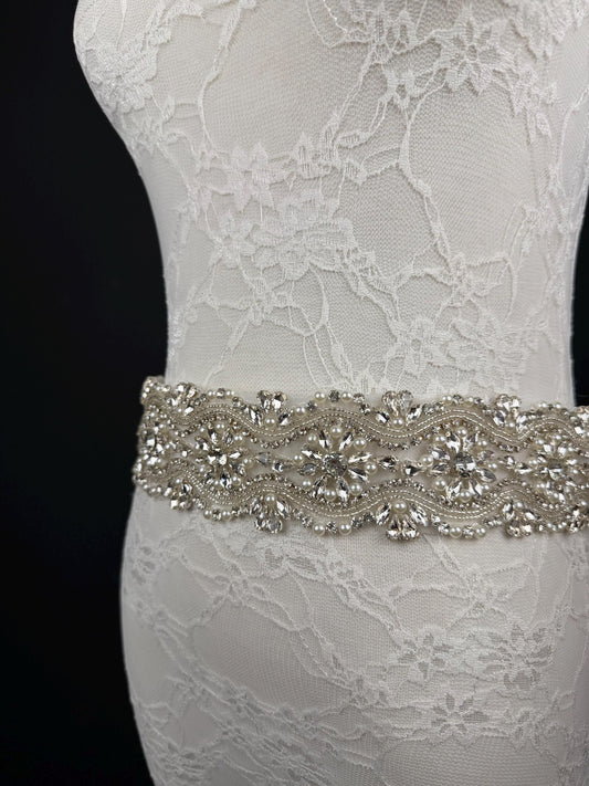 Jewel Diamanté Pearl Trimming, Sew on, Iron On, Bridal, Weddings, furnishing, couture