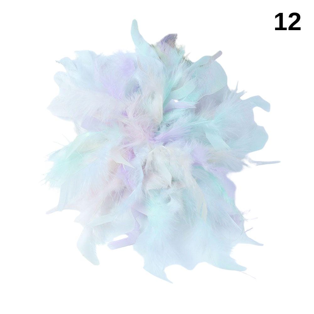Large Faux Feather Corsage, Green, 26 colours, 10” Wide, 25cm, Pin on Corsage, Bridal, Clothing, Dress, Hat, Accessory, FAN Design