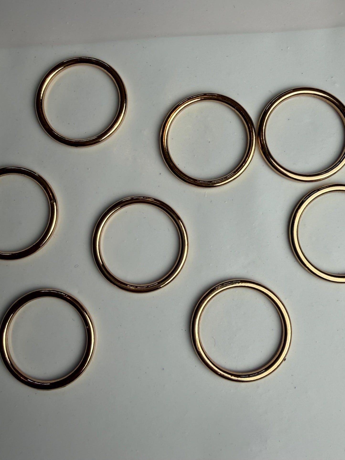 Gold Metal Ring, Alloy Metal Ring, 3cm