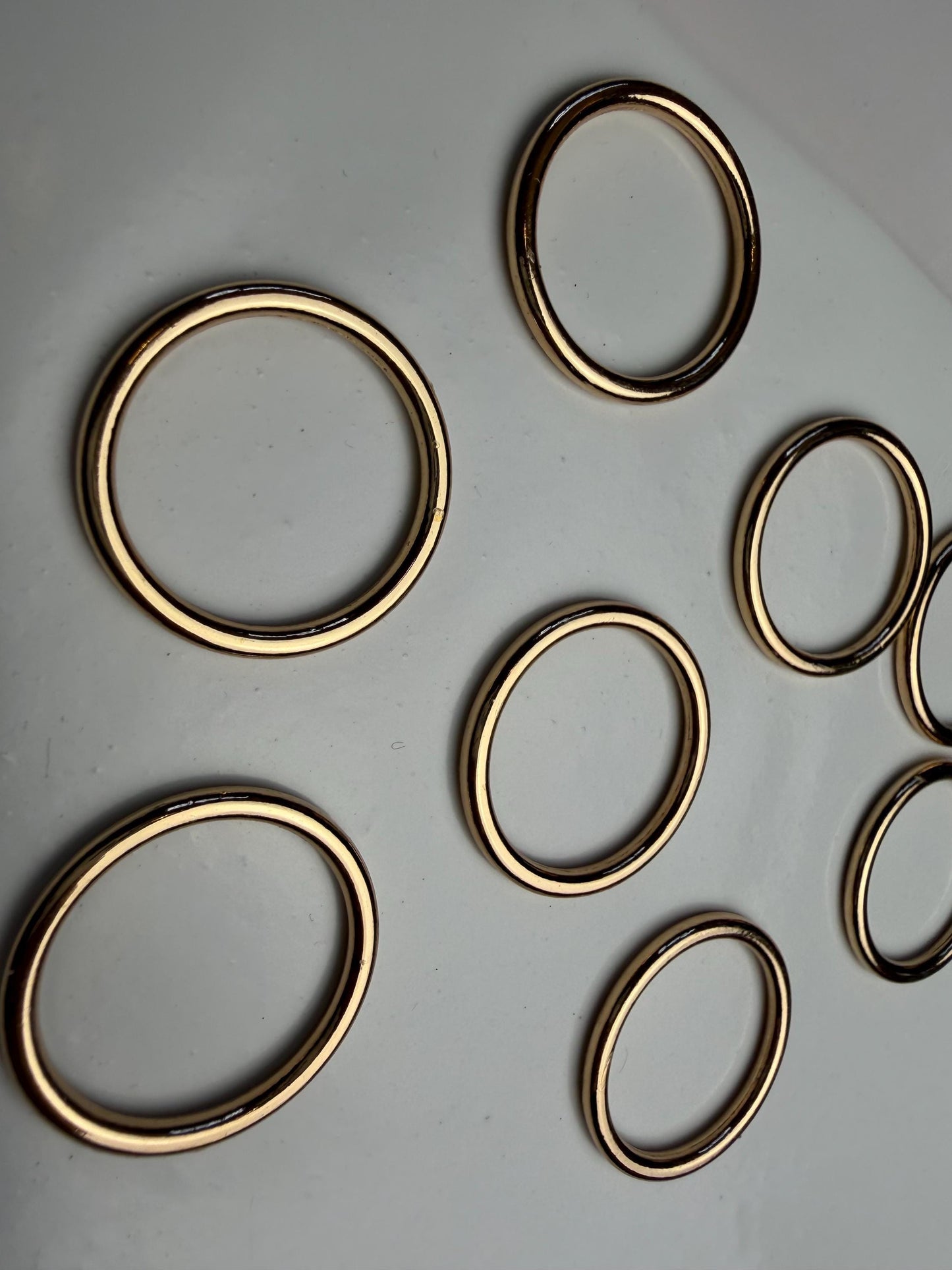 Gold Metal Ring, Alloy Metal Ring, 3cm
