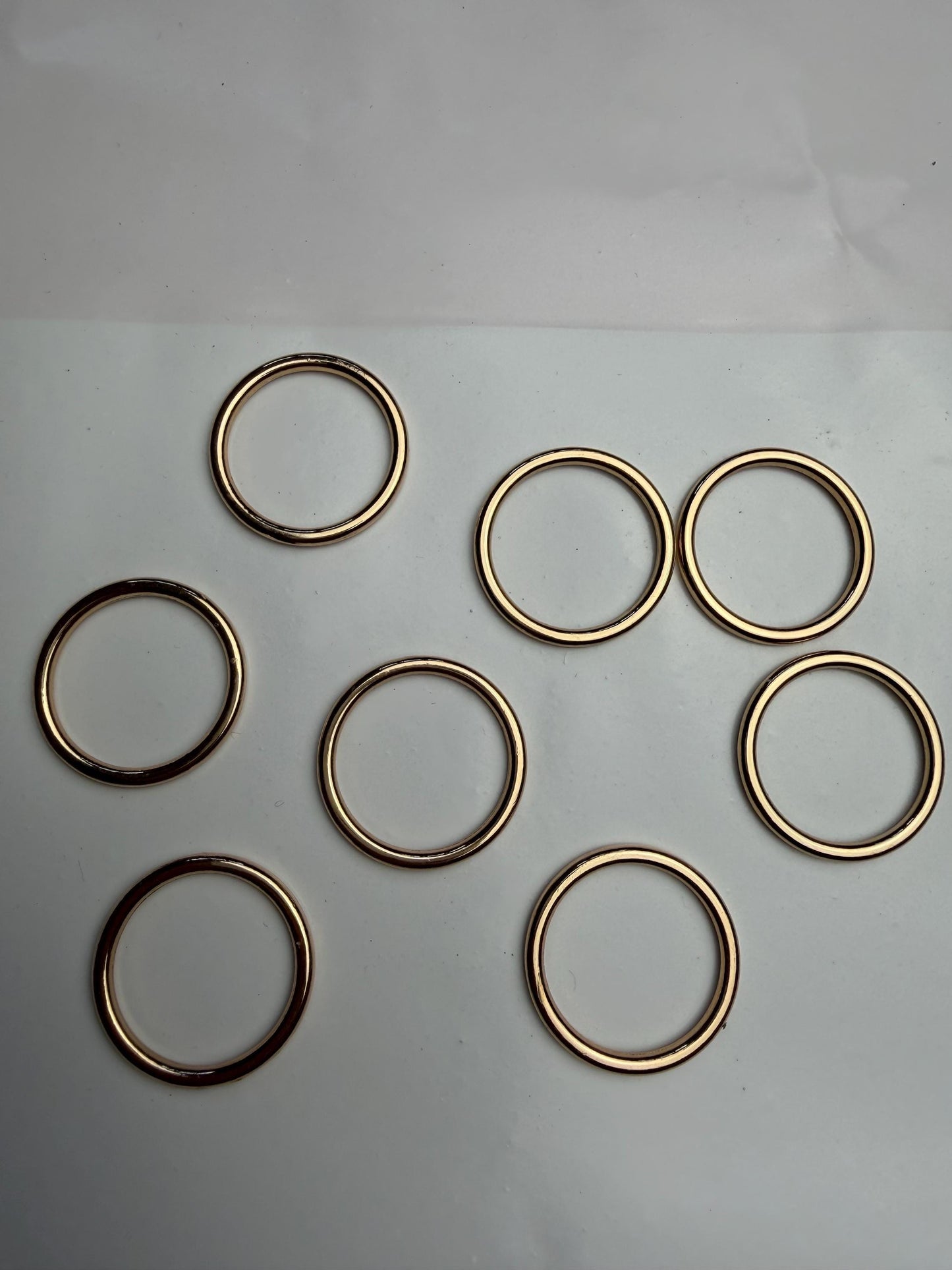 Gold Metal Ring, Alloy Metal Ring, 3cm