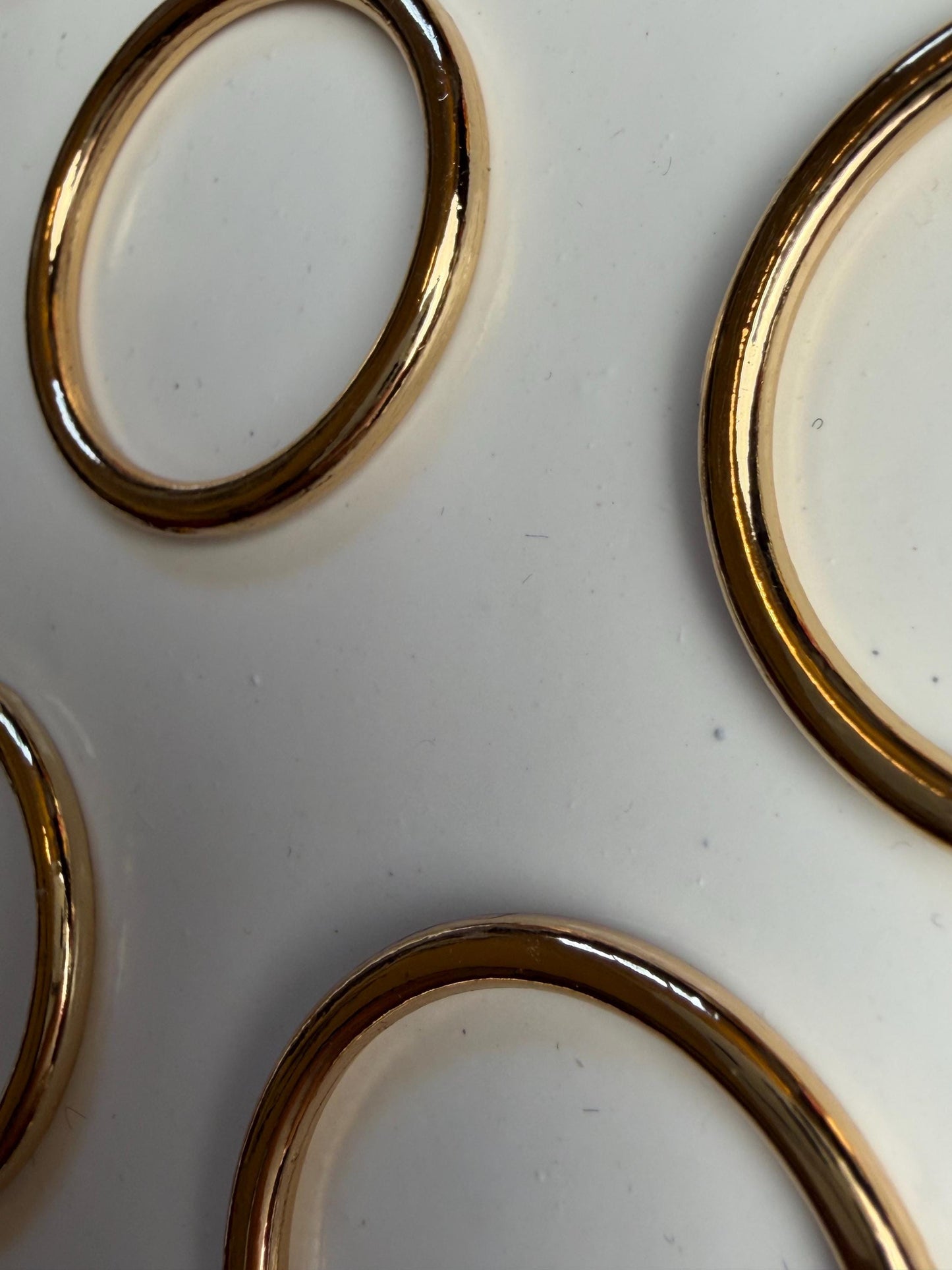 Gold Metal Ring, Alloy Metal Ring, 3cm