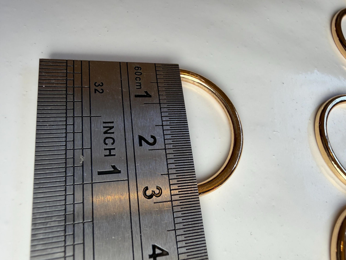 Gold Metal Ring, Alloy Metal Ring, 3cm