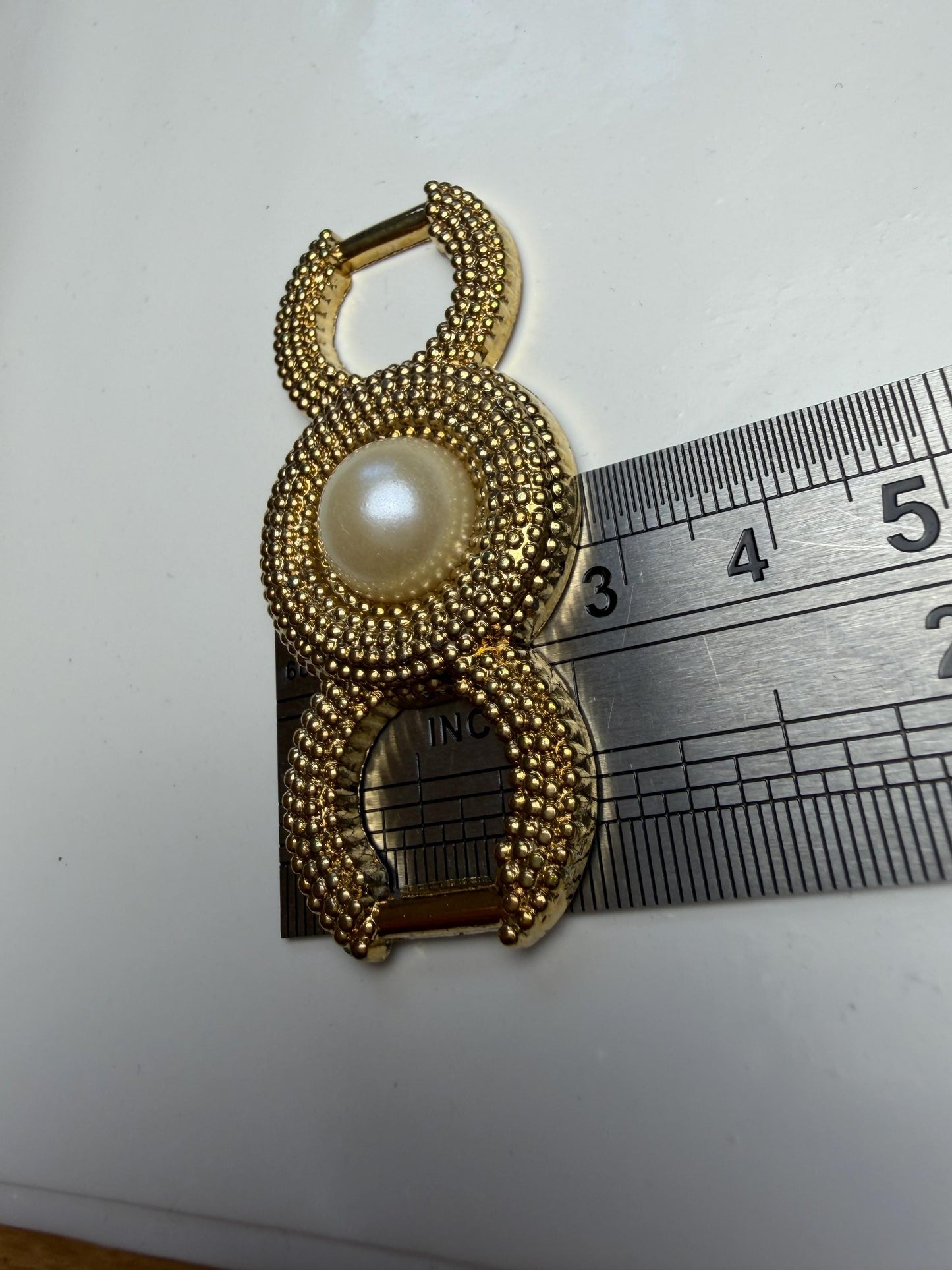 Pearl Buckle, Gold Pearl Buckle, Strap Buckle, Bags, Clothings, Light Weight ABS