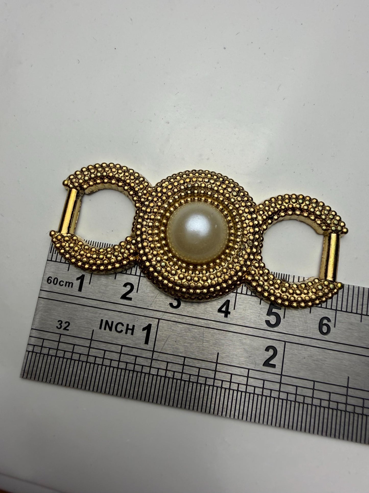 Pearl Buckle, Gold Pearl Buckle, Strap Buckle, Bags, Clothings, Light Weight ABS