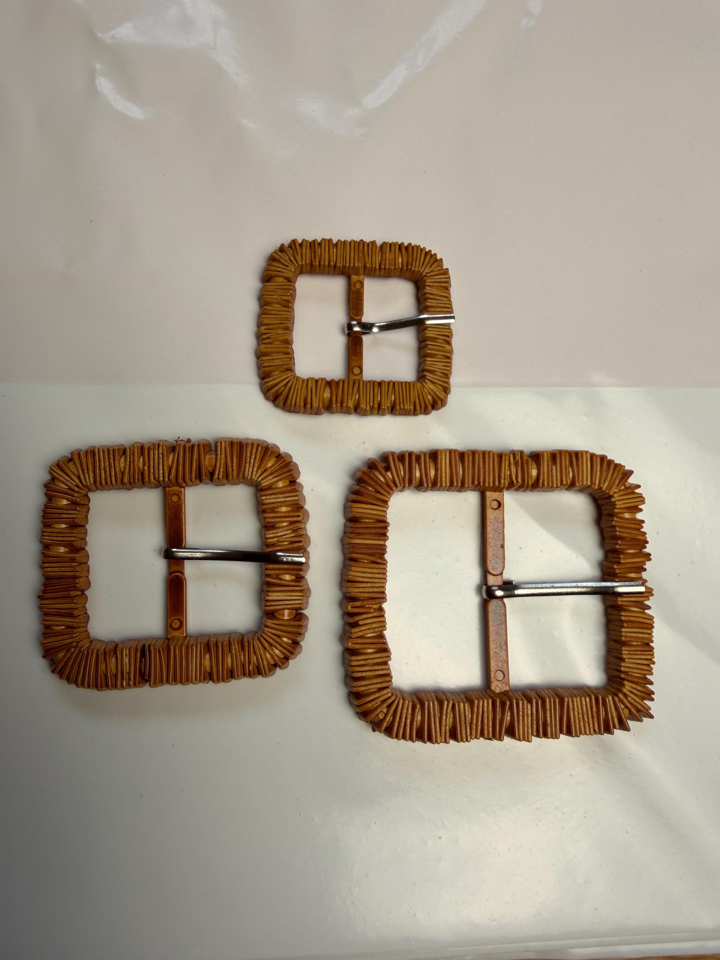 Mock Wood Buckles, Wood Effect Buckles, 3 Sizes