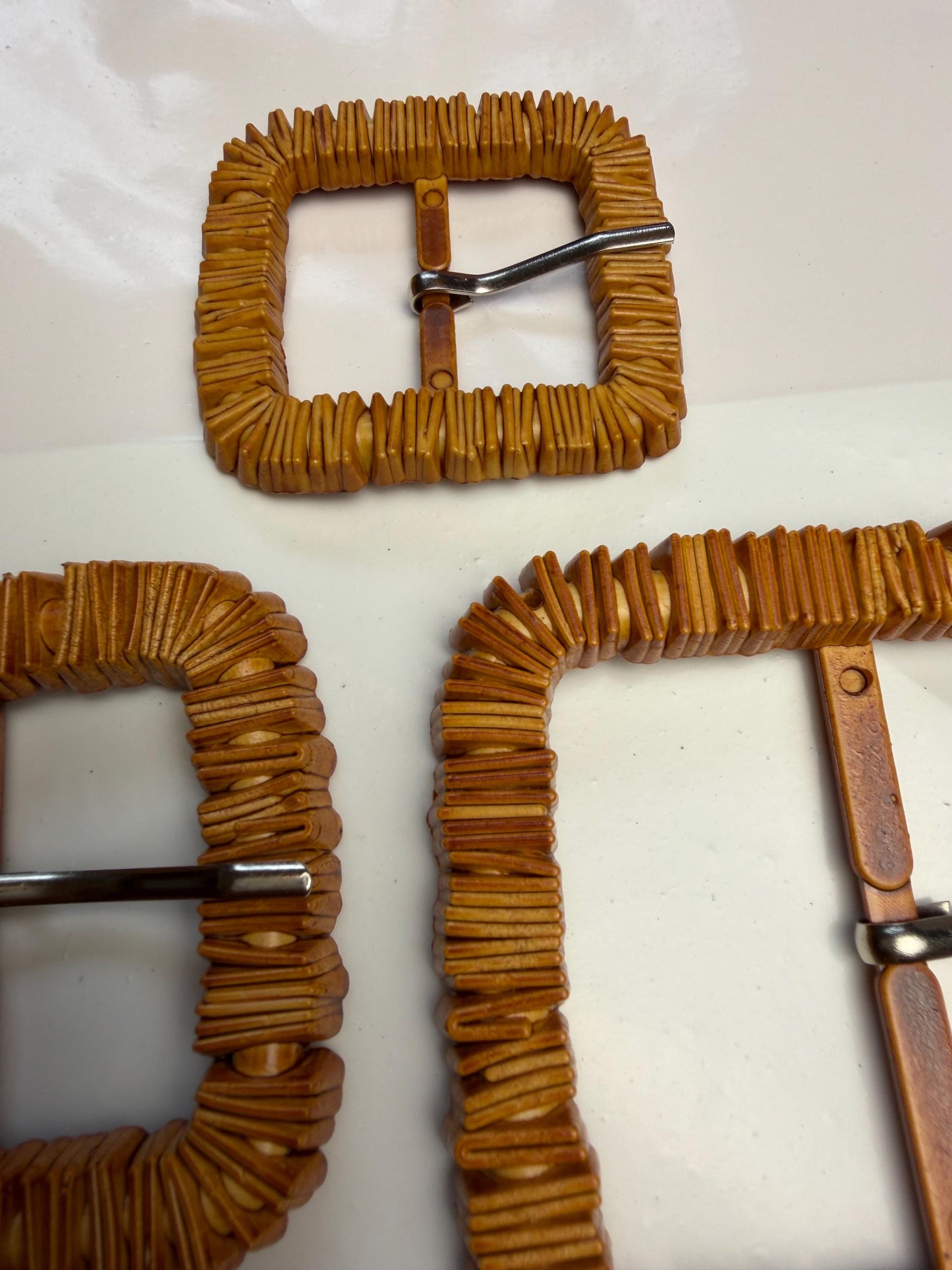 Mock Wood Buckles, Wood Effect Buckles, 3 Sizes