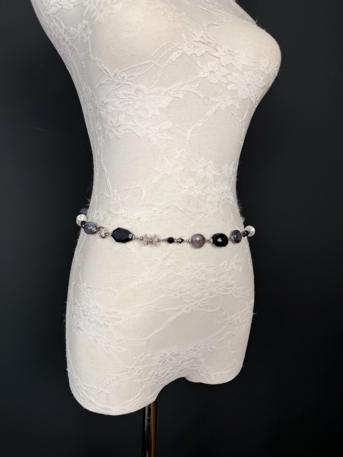 Multi Bead Belt, Chain Belt, Vintage Style Belt, Beads, Fashion Belt, Gift, Quality Belt, Elegant, Swimwear Belt
