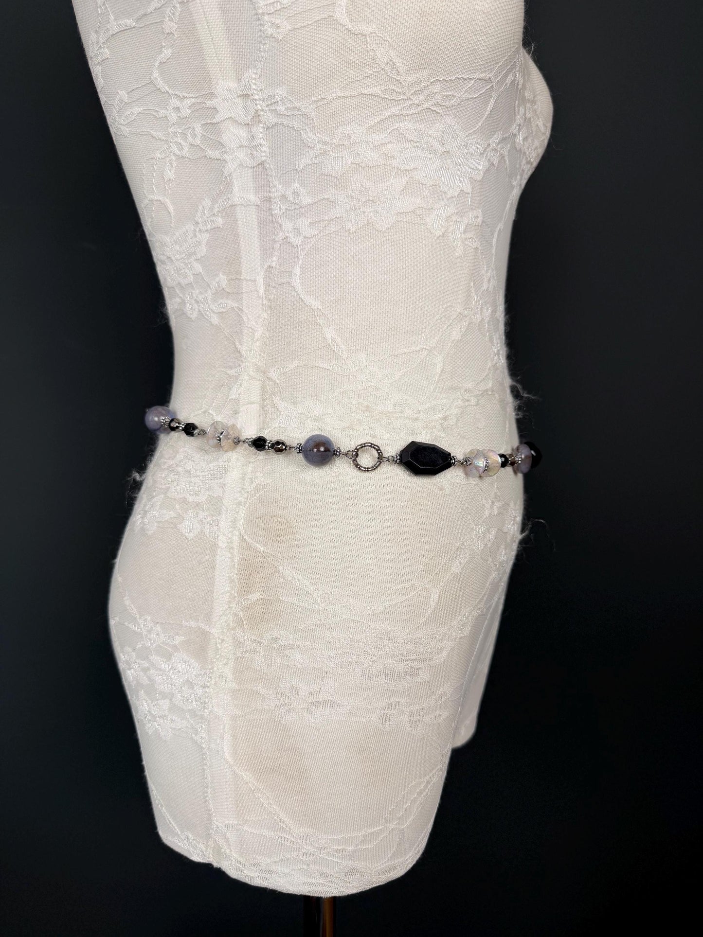 Multi Bead Belt, Chain Belt, Vintage Style Belt, Beads, Fashion Belt, Gift, Quality Belt, Elegant, Swimwear Belt