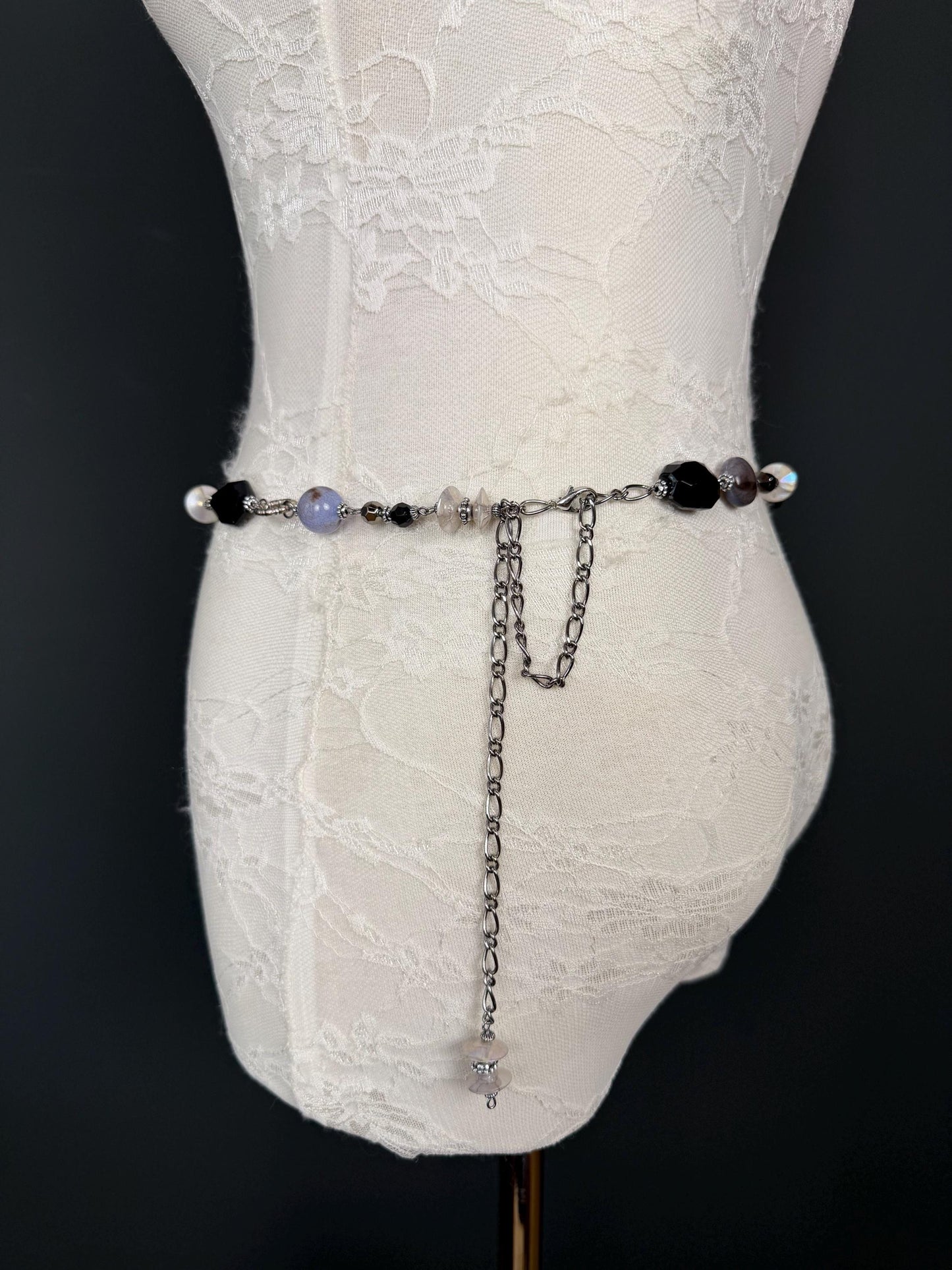 Multi Bead Belt, Chain Belt, Vintage Style Belt, Beads, Fashion Belt, Gift, Quality Belt, Elegant, Swimwear Belt