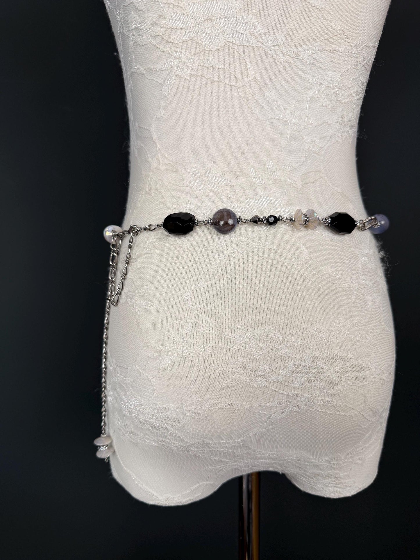 Multi Bead Belt, Chain Belt, Vintage Style Belt, Beads, Fashion Belt, Gift, Quality Belt, Elegant, Swimwear Belt