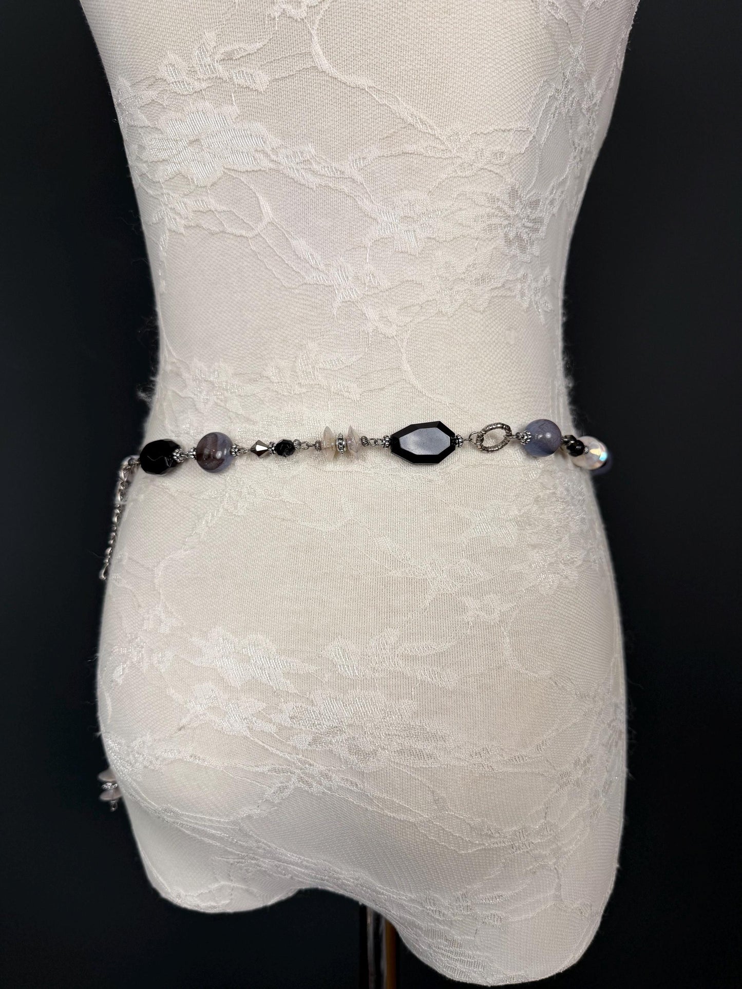 Multi Bead Belt, Chain Belt, Vintage Style Belt, Beads, Fashion Belt, Gift, Quality Belt, Elegant, Swimwear Belt