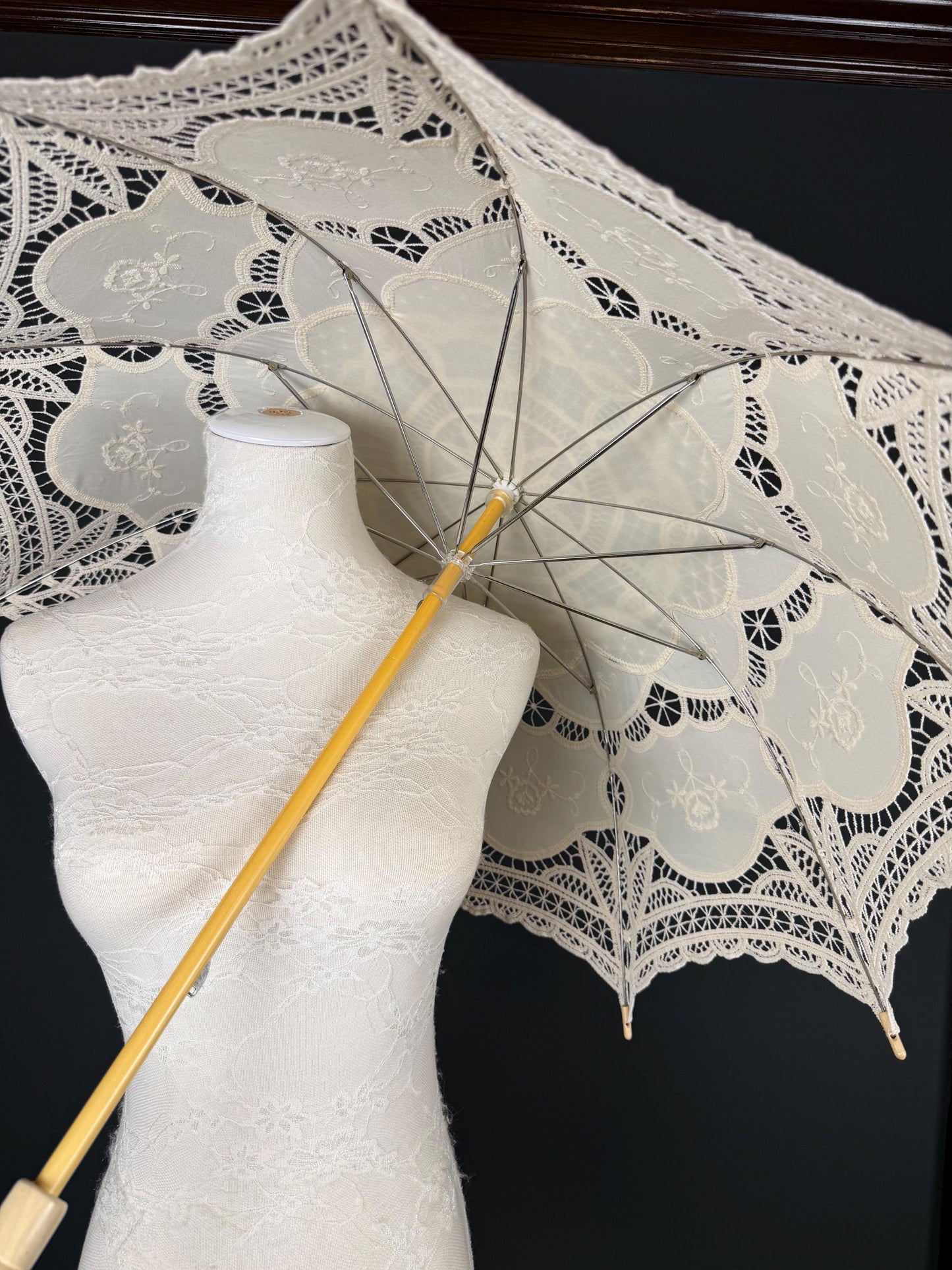 Parasol, Vintage Style, Cotton, 9 Colours, Wedding, Events, Party, Elegant, Style, Sun Protection