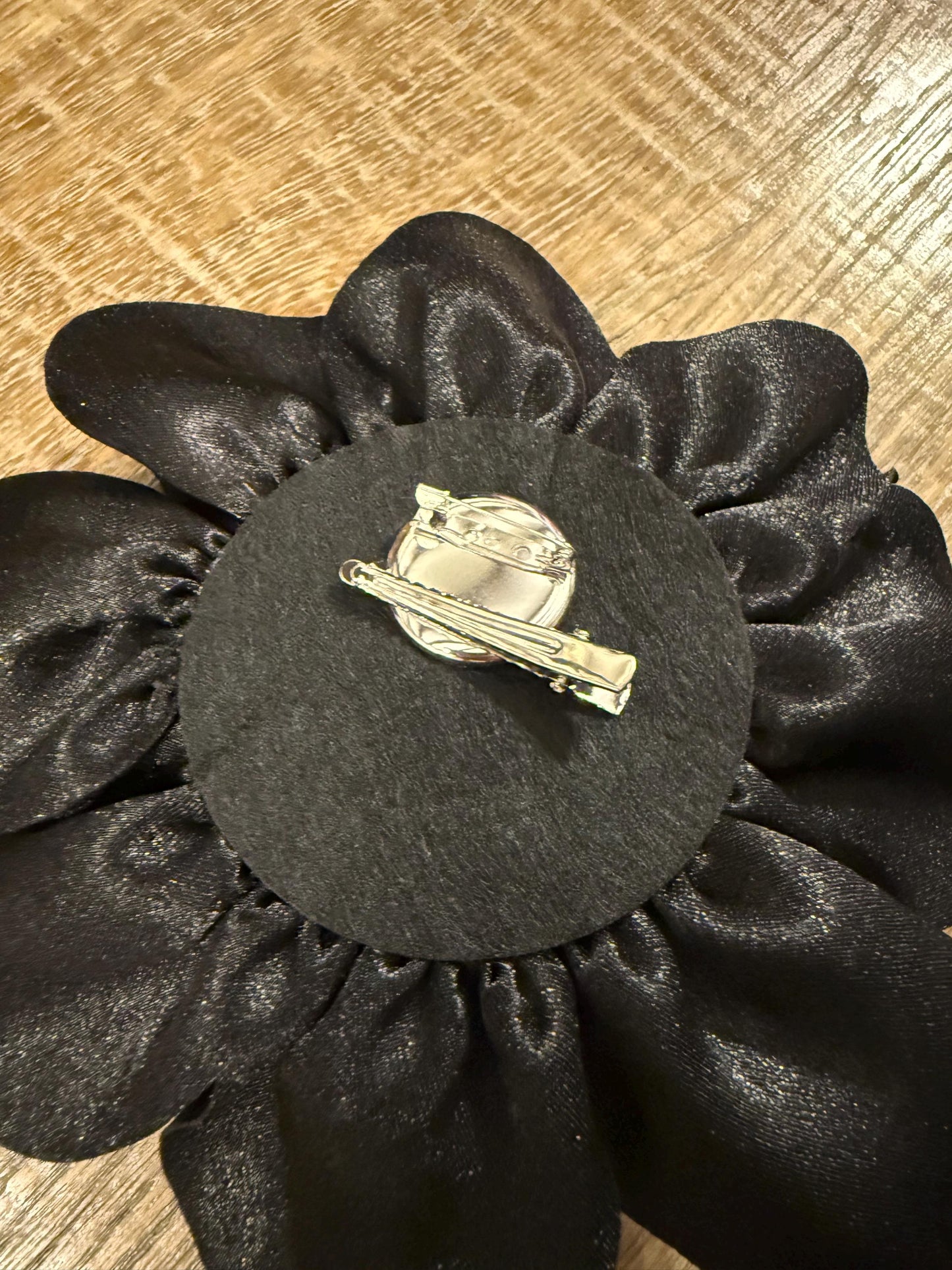 Large 3D Corsage Flower, Luxurious Satin Fabric, 12 Colours, 20cm, 8” Wide, Pin on, Bridal, Dress, Hair, Wedding, Race Day, Royal Blue