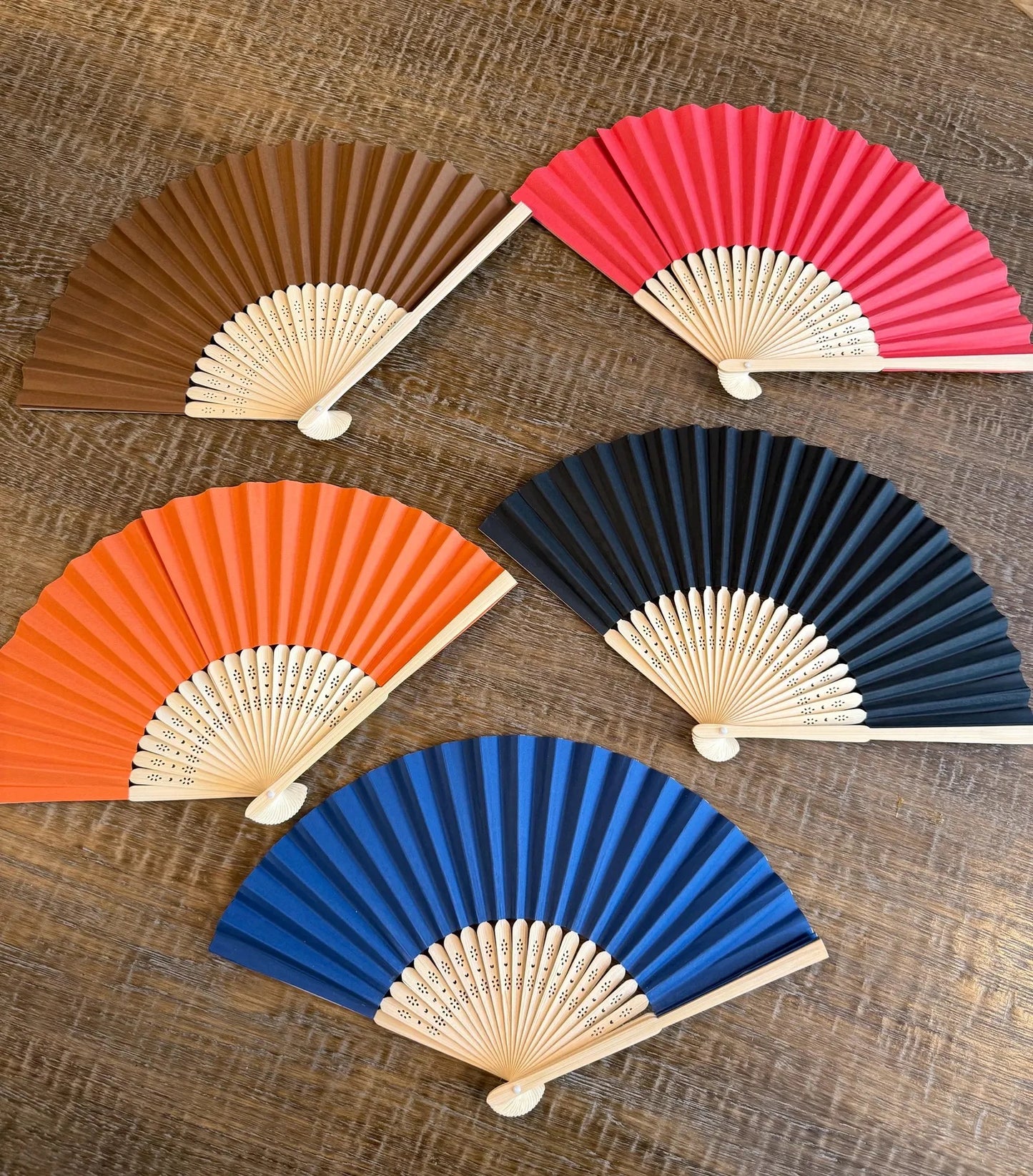 Wedding Hand Fan, Paper Fan, Wedding Favour, Guest Favour, Baby Shower, 17 Colours, 15” Wide, 8”x3/4”, Gift, Summer, Festivals