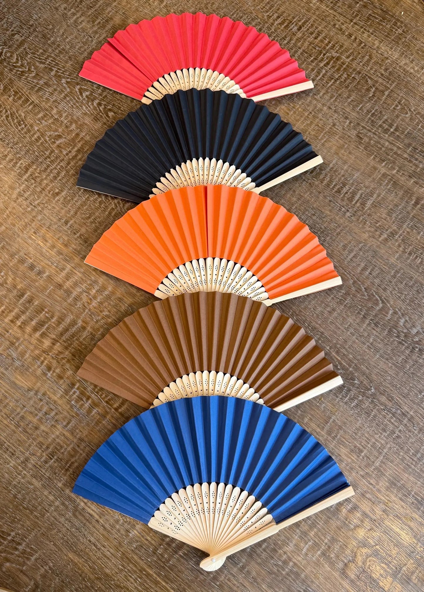 Wedding Hand Fan, Paper Fan, Wedding Favour, Guest Favour, Baby Shower, 17 Colours, 15” Wide, 8”x3/4”, Gift, Summer, Festivals