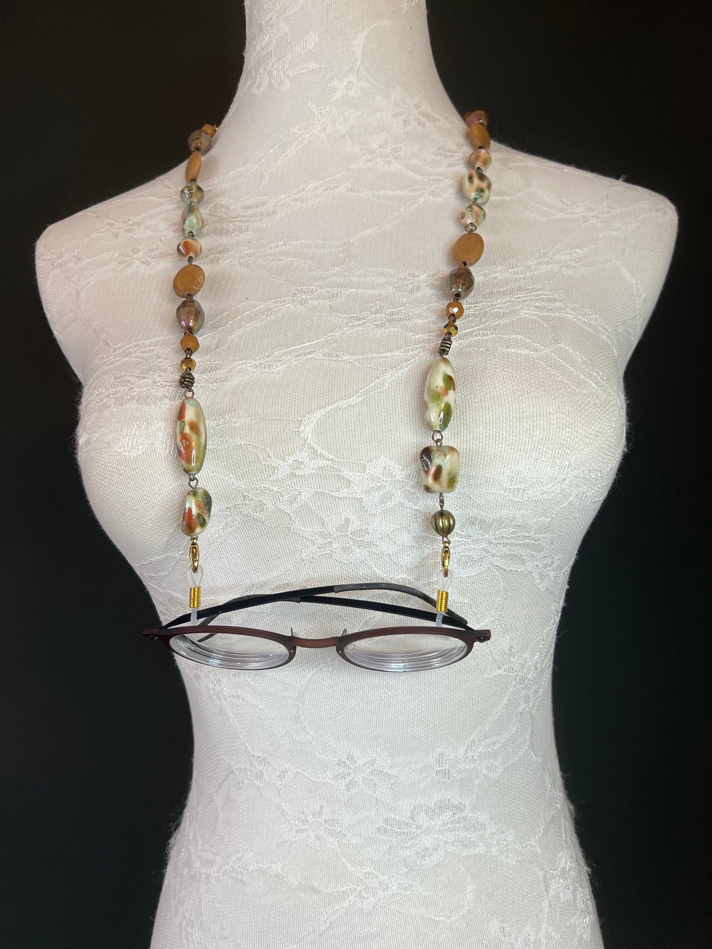 Handmade Beaded Glasses Spectacles Chain