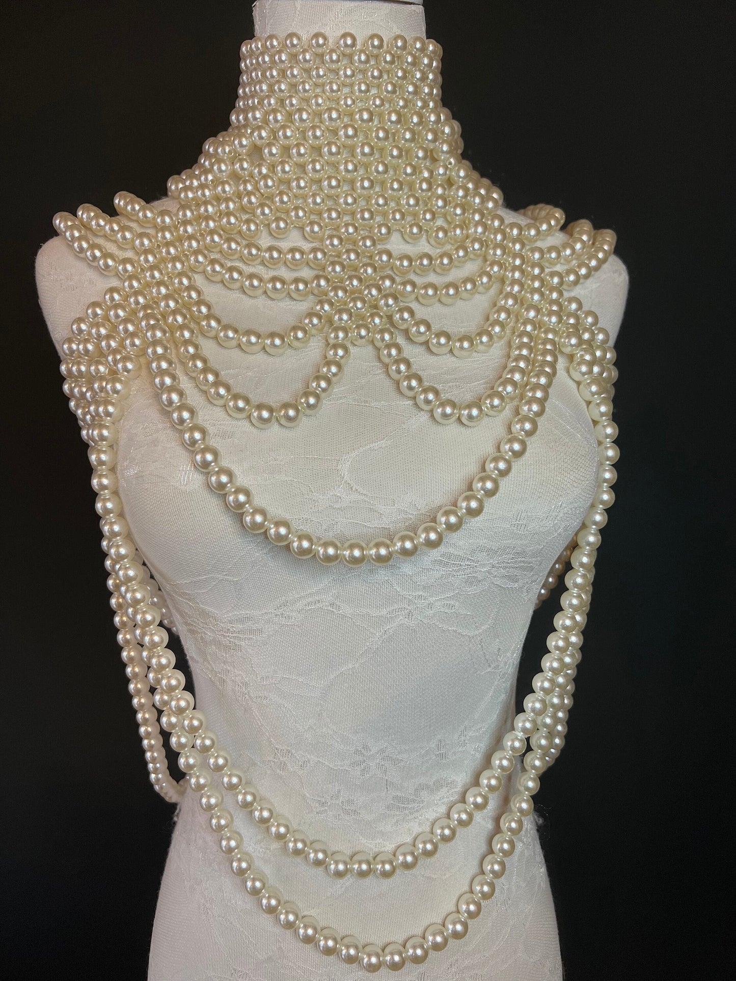 Bridal Pearl Shoulder Necklace