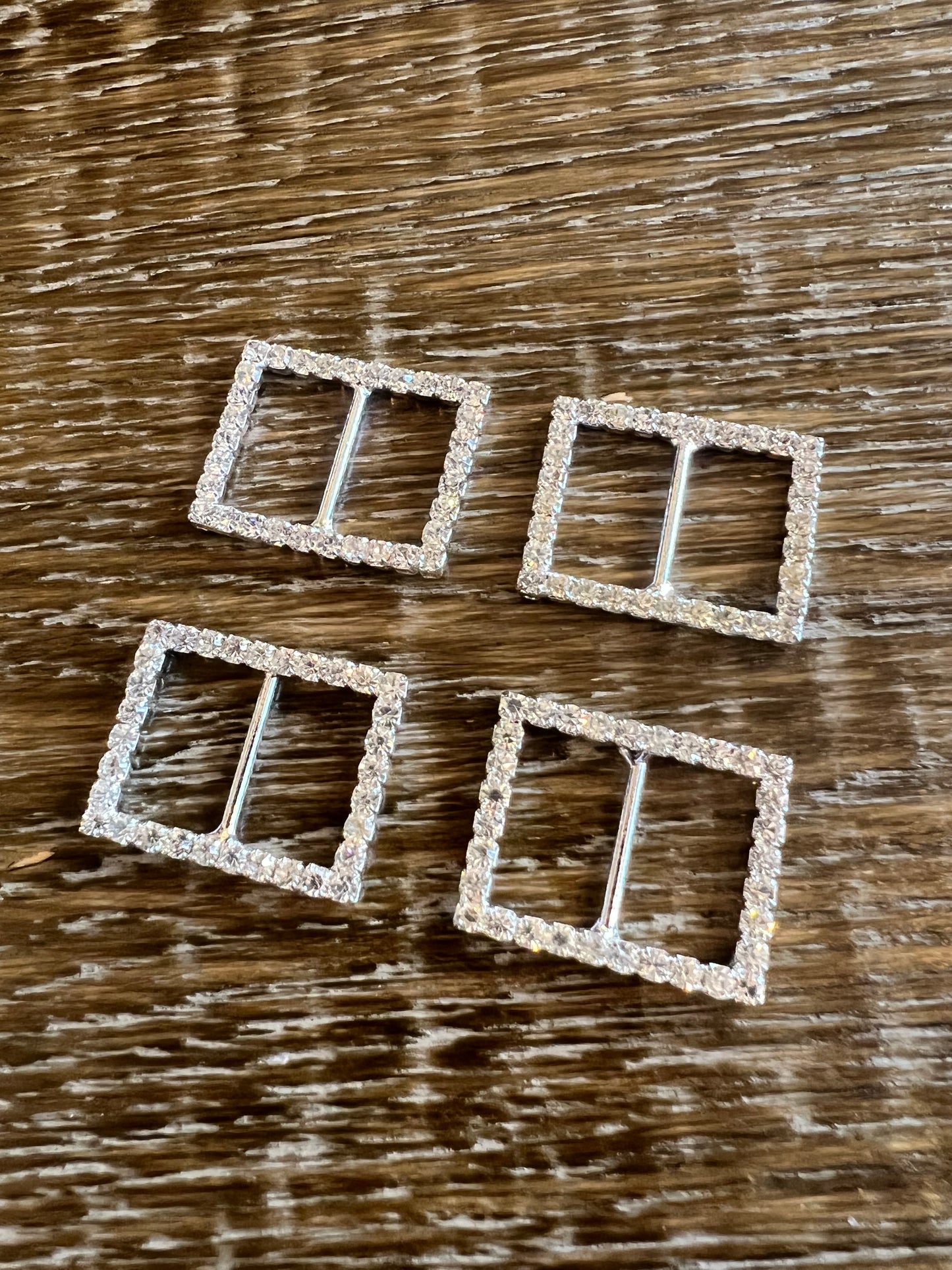 Square Diamante Buckle