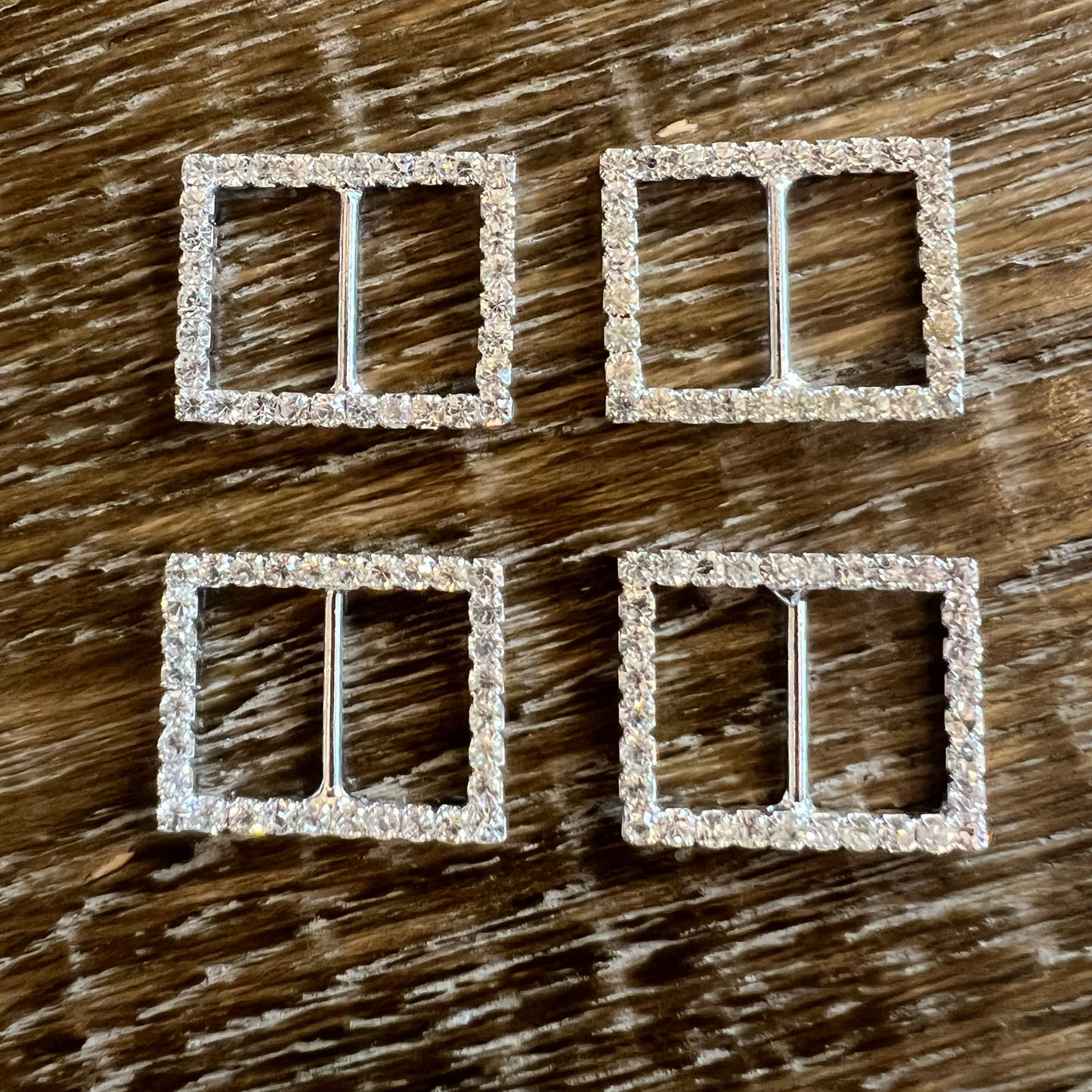 Square Diamante Buckle