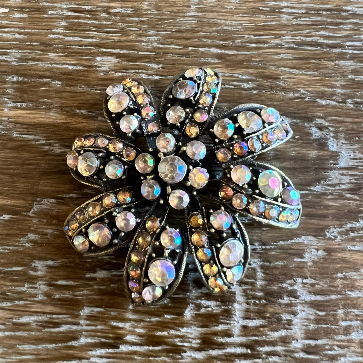 Multitone Floral Brooch