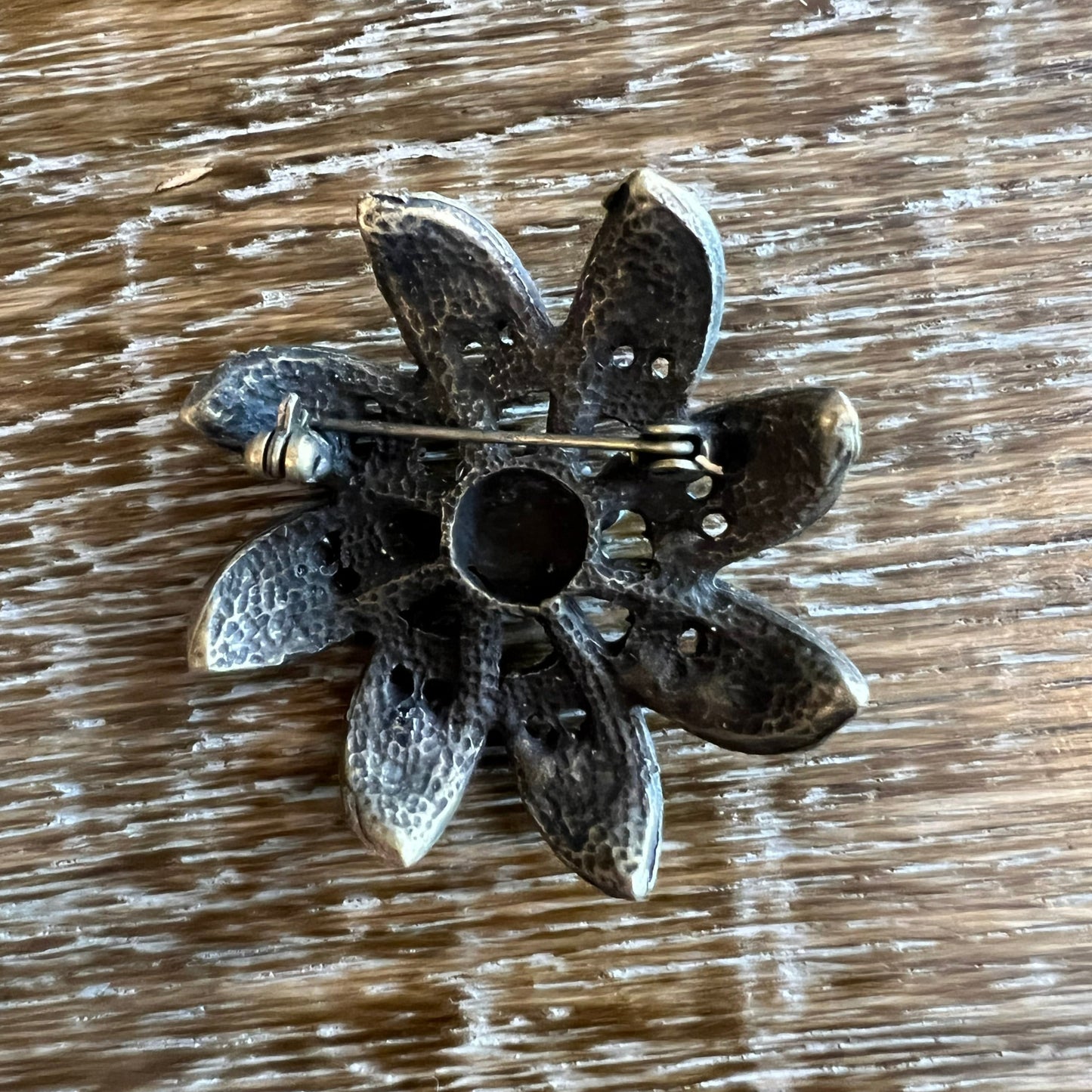 Multitone Floral Brooch