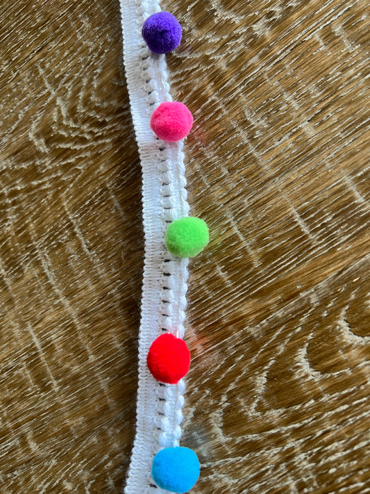 Bright Multi Pom Pom Tape