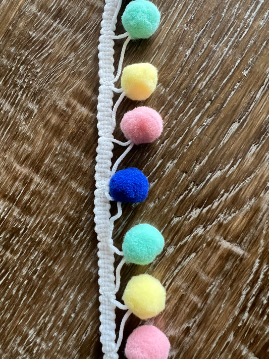 Light Multi Pom Pom Tape