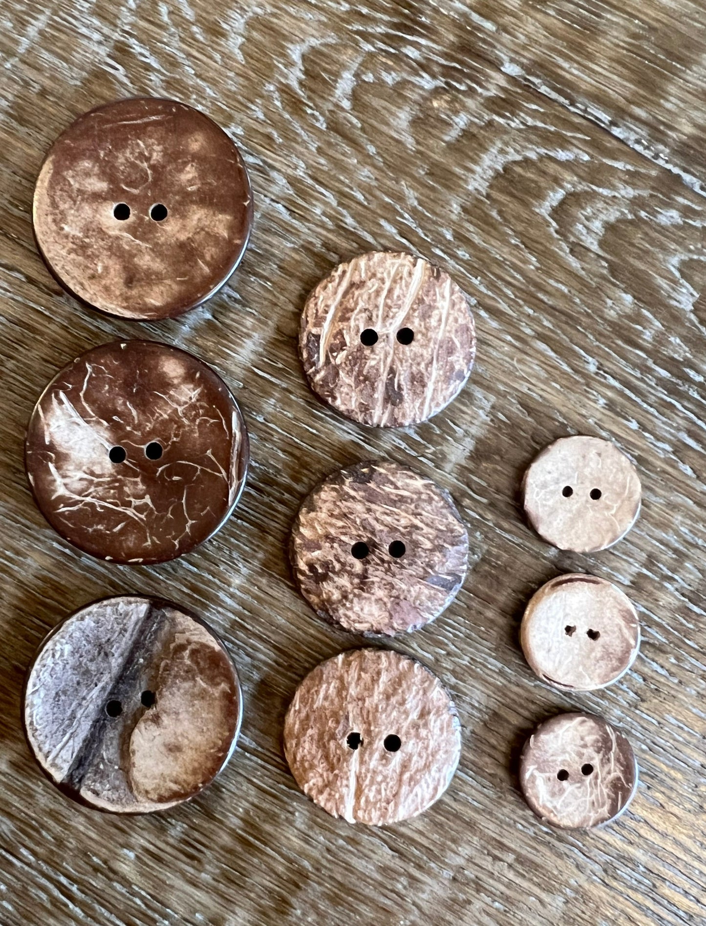 Coconut Buttons 3 sizes