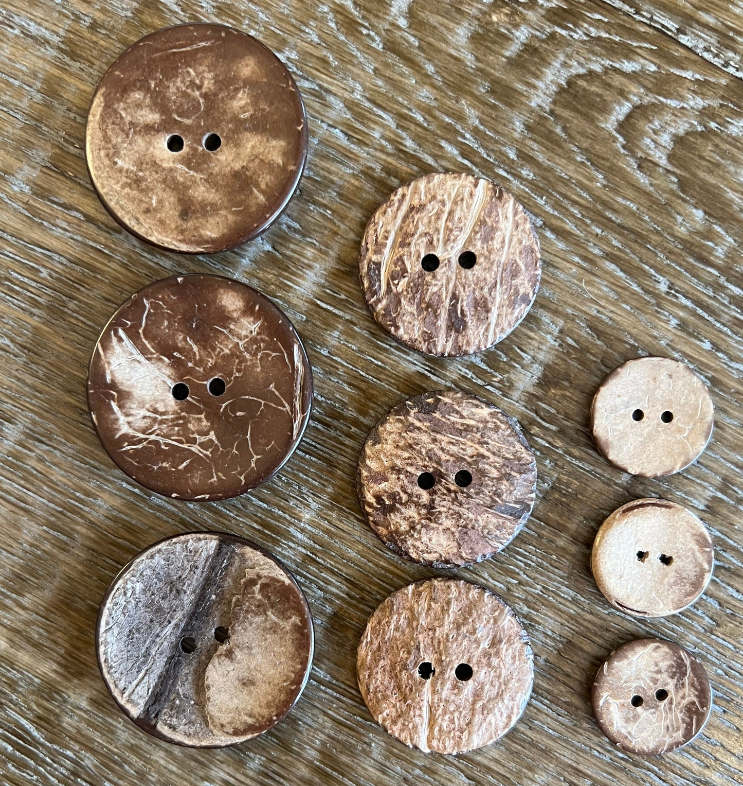 Coconut Buttons 3 sizes