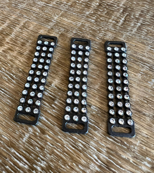 3 Row Diamanté Buckle - Flexible