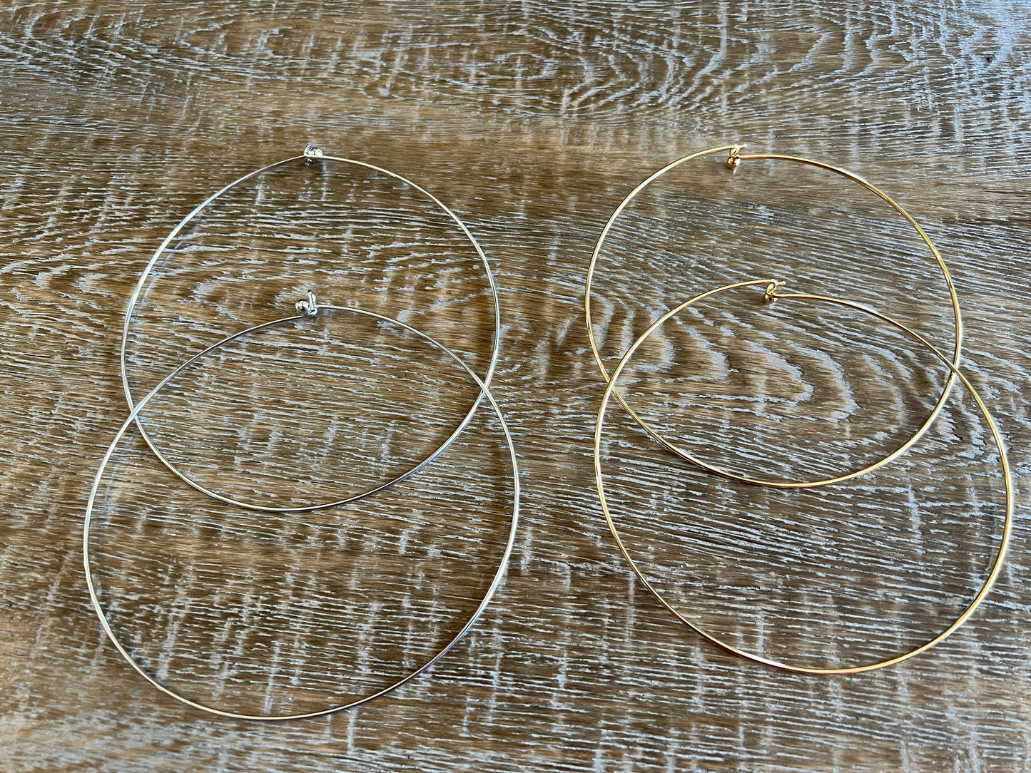 Silver or Gold Neckwire, Choker Wire, Necklace