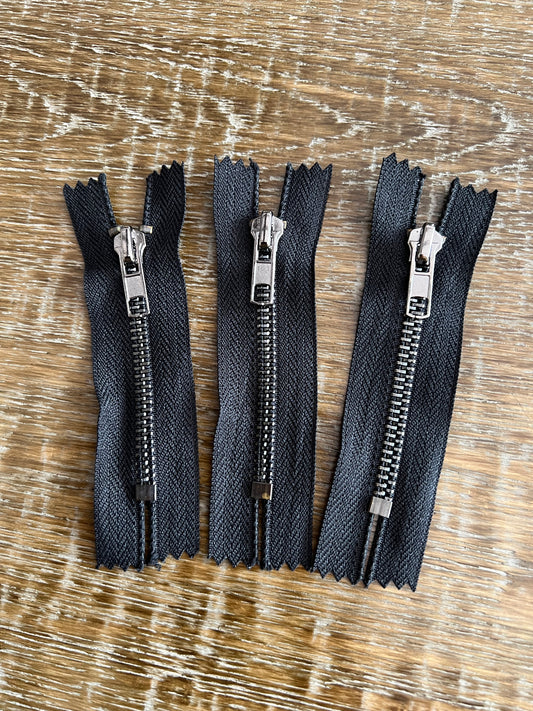 3inch Closed End Gunmetal Teeth Zipper