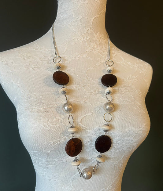 Disc and Bead Necklace