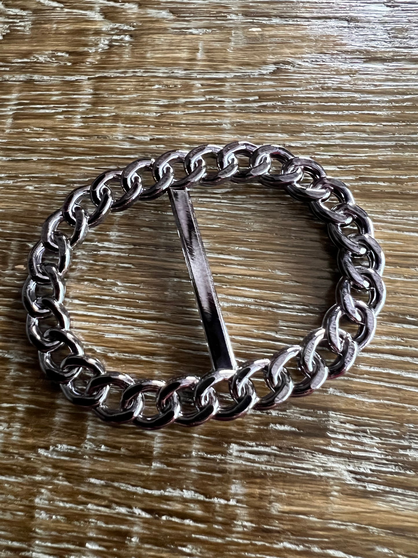 Gunmetal Chain Design Buckle