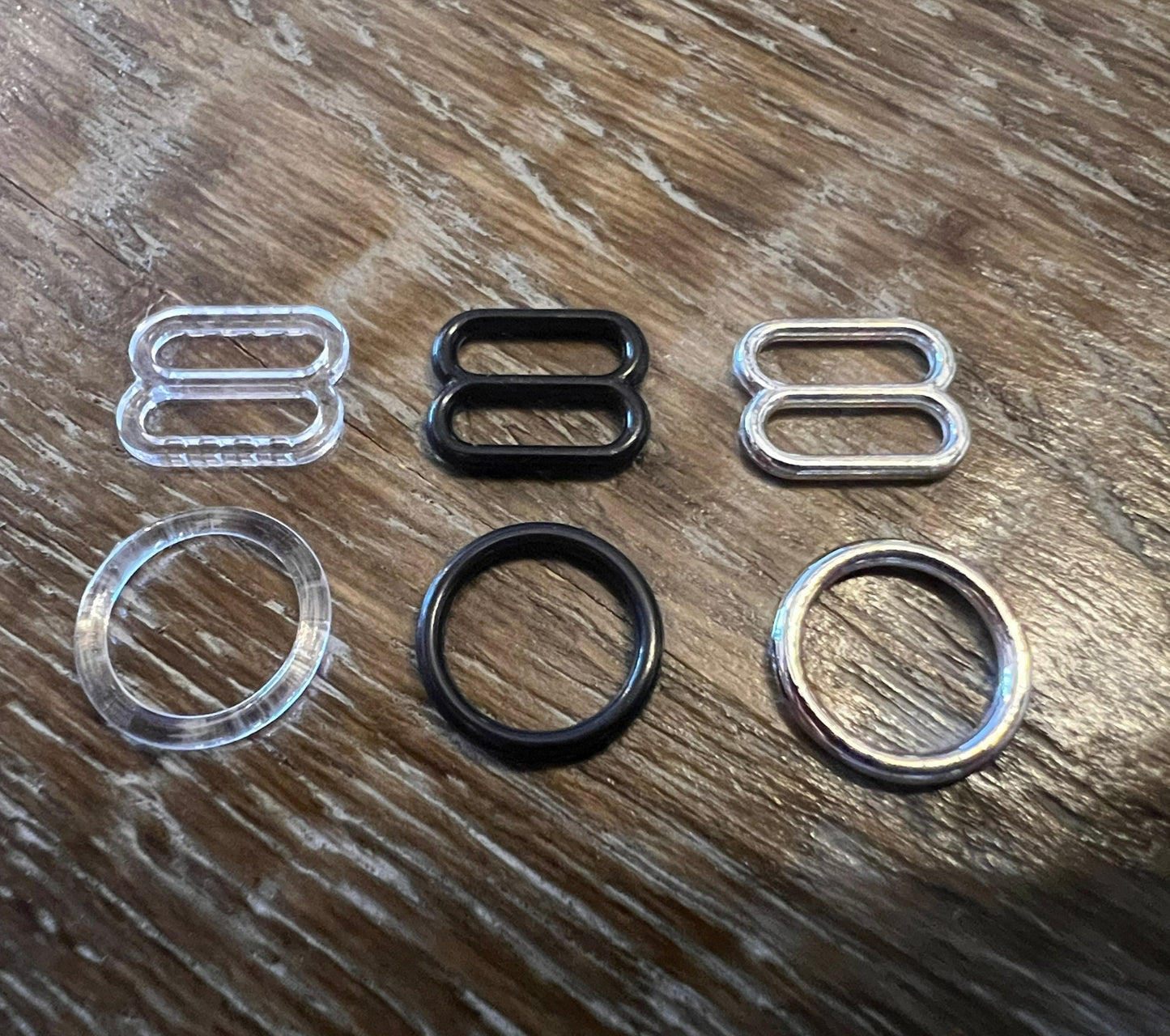 10mm Strap Adjuster Slider Ring Set